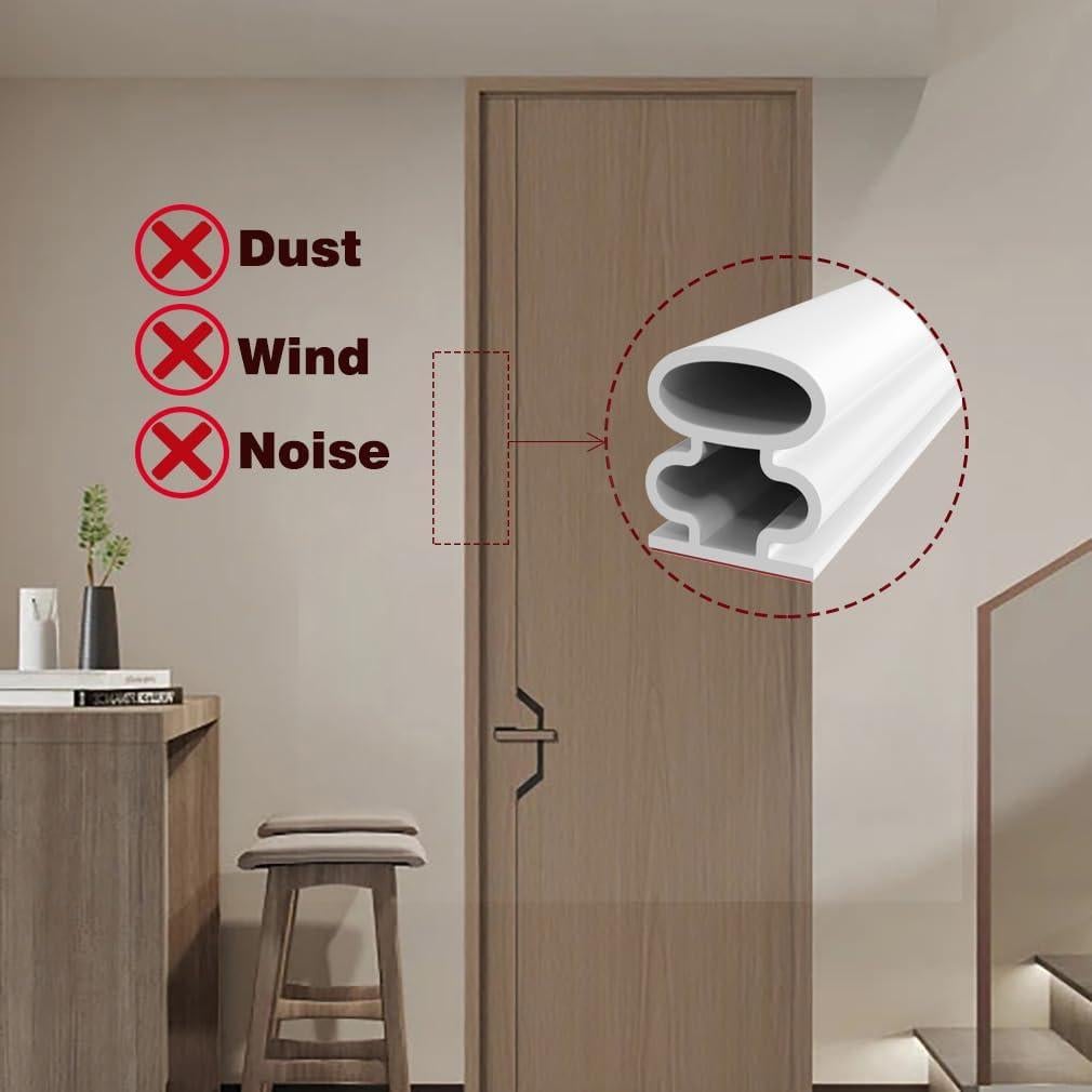 Tira de Sellado Autoadhesiva HNYNH 6.1m Goma Blanca 1x1.5cm