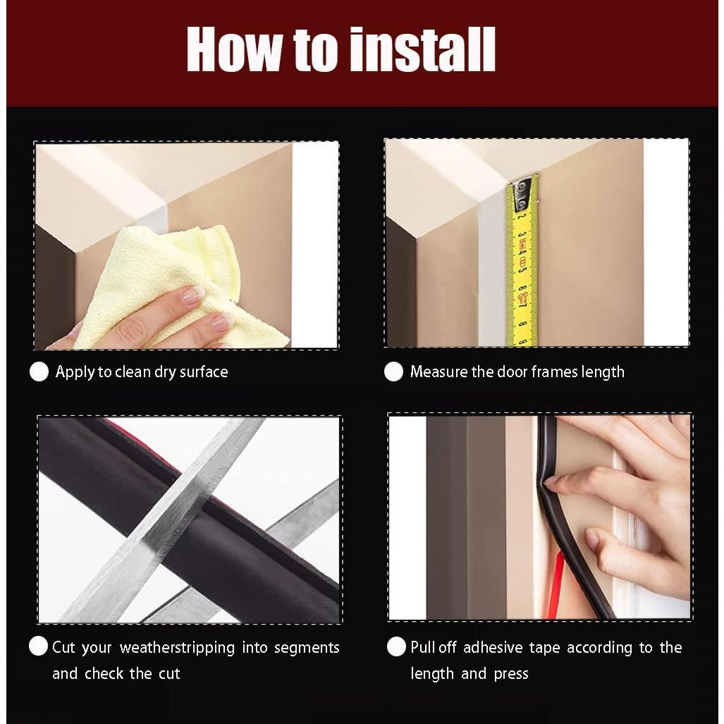 Tira de Sellado Autoadhesiva HNYNH 6.1m Goma Blanca 1x1.5cm