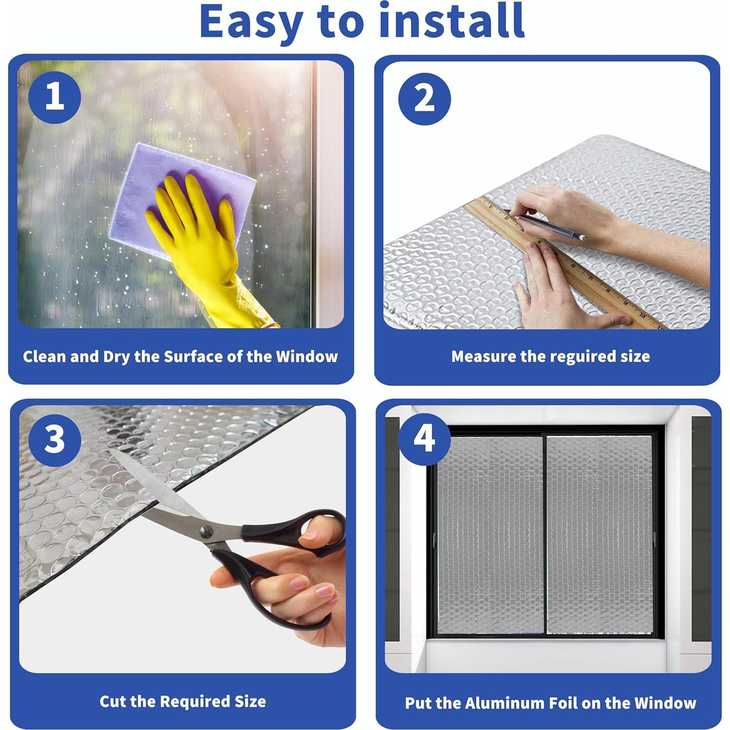 Aislamiento Reflectante Toldear 60cm x 3.05m para Ventanas