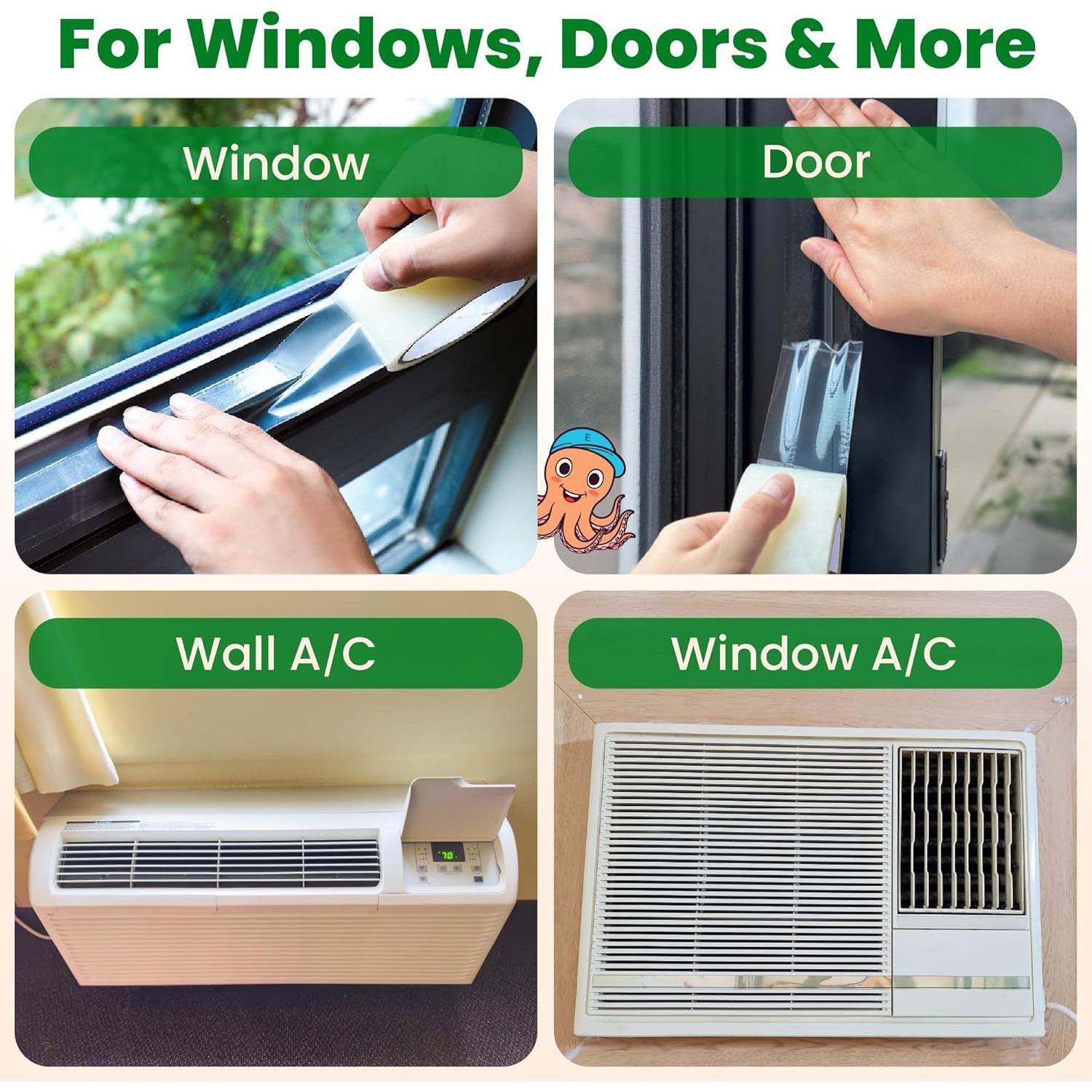 Cinta de Sellado para Ventanas ECOHomes 5.08 cm x 27.43 m