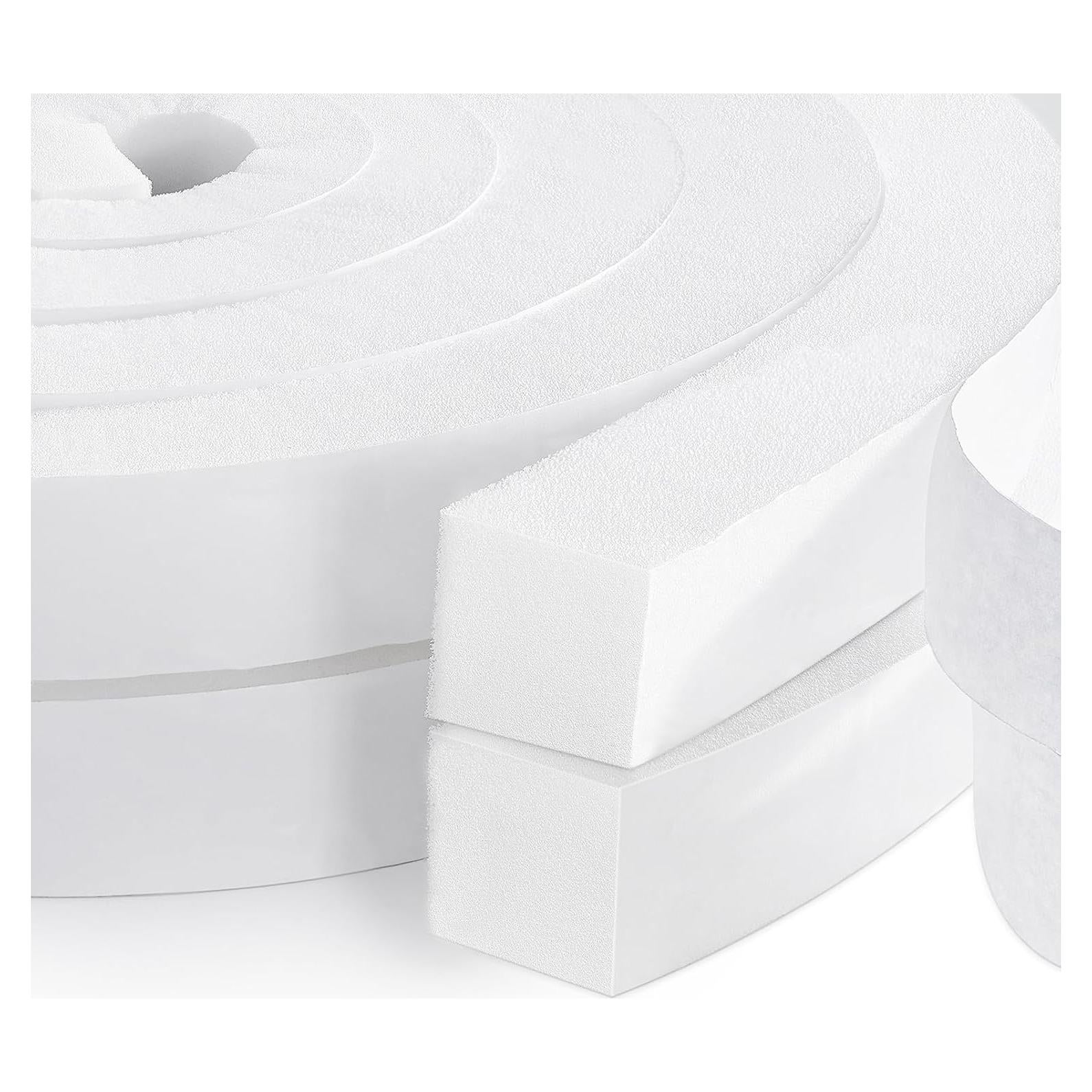 Cinta de Espuma Aislante DEMEDO 1x1" 6.5 pies 2 rollos Blanca