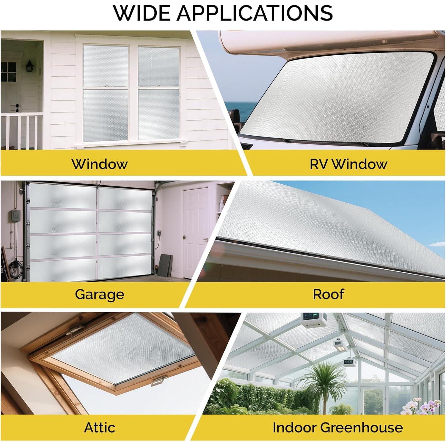 Rollo Aislamiento Reflectante fowong 91.44 cm x 3.05 m Aluminio