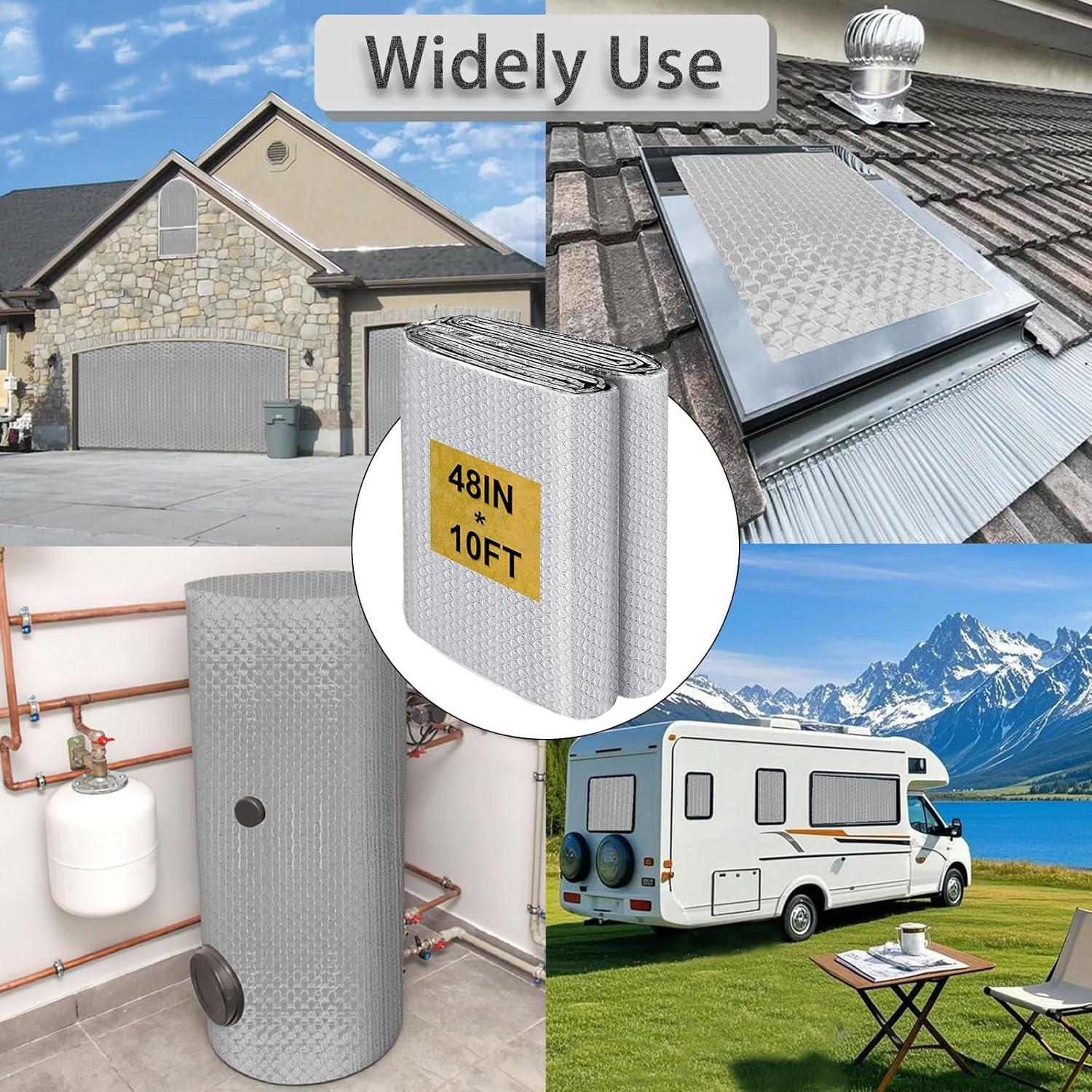 Rollo de Aislamiento Reflectante Losrik 1.22m x 3.05m Plata