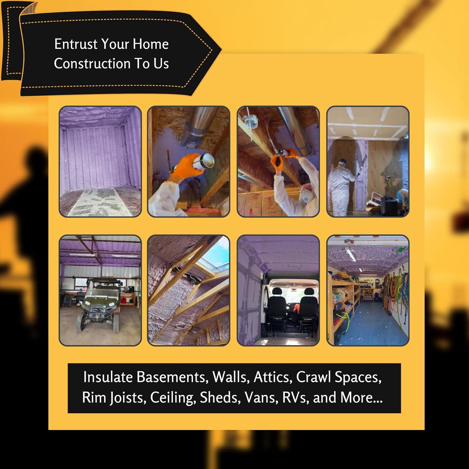 Aislamiento de Espuma en Spray Vega Bond Purplecoat 12 Paquete