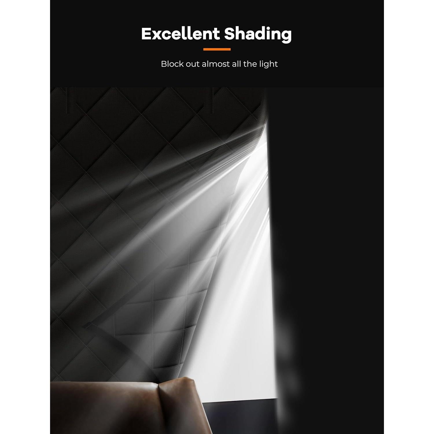 Cortinas Aislantes para Ventanas Ashrun 24x36 Pulgadas Gris