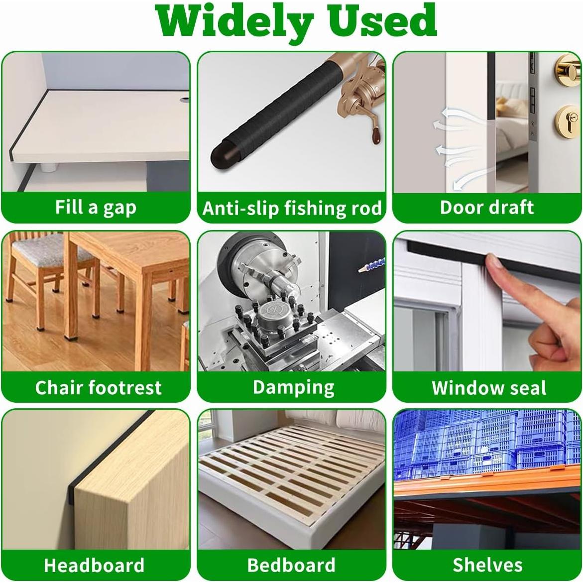 Cinta de Aislamiento de Espuma KAIYUER 1.27 cm x 0.32 cm x 10.06 m