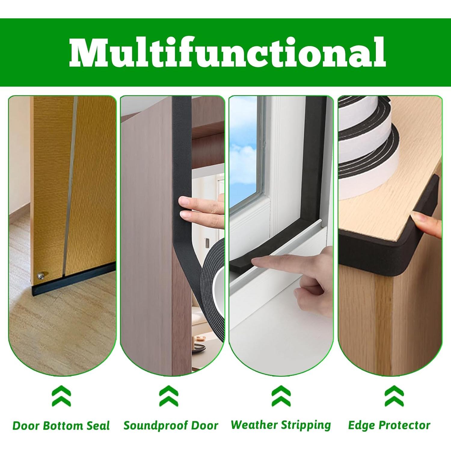 Cinta de Aislamiento de Espuma KAIYUER 1.27 cm x 0.32 cm x 10.06 m