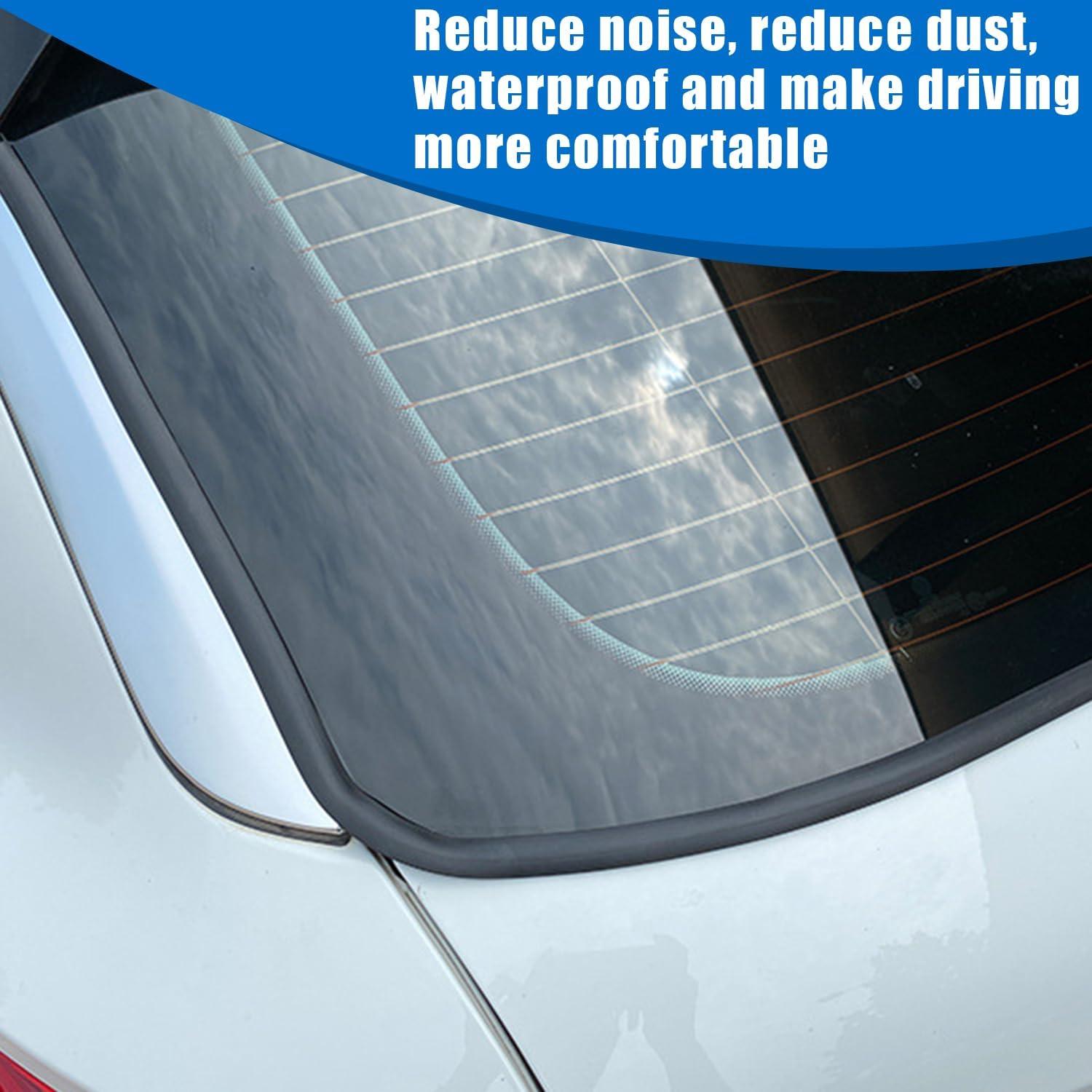 Tira de Sello de Goma Smeyta 3M para Parabrisas Coche Negro