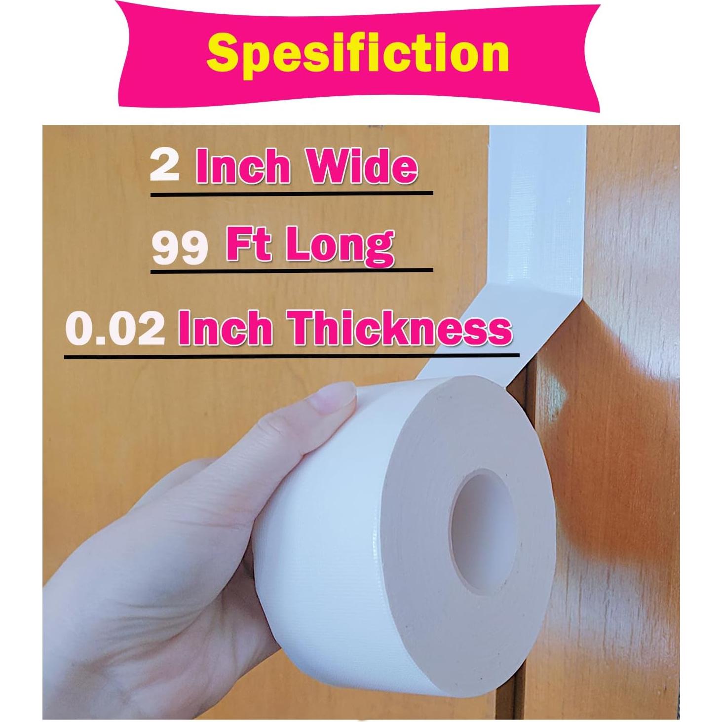 Cinta de Sellado Impermeable WENSSKKU 5cm x 30m Blanca