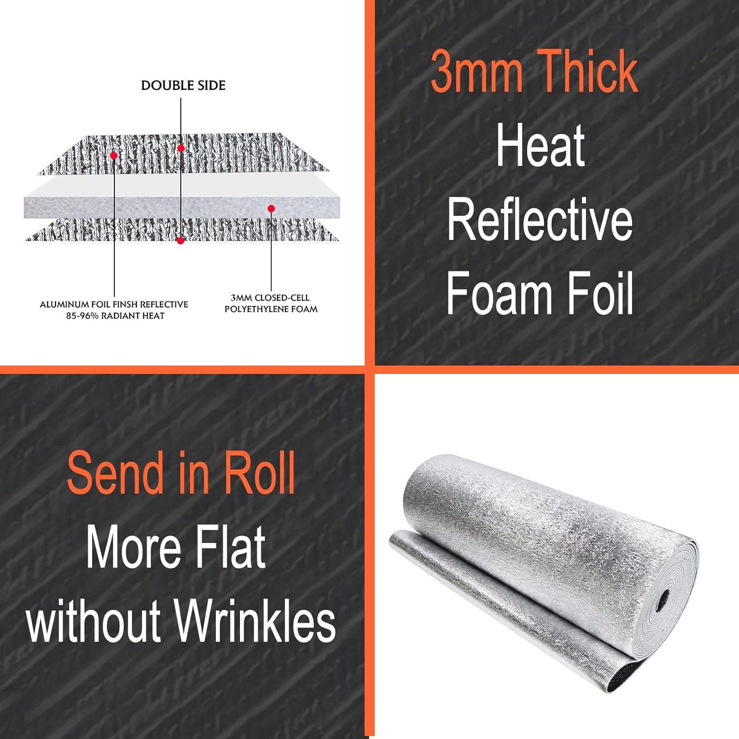 Rollo Aislante Foil Reflectante 3mm ZRNIDIYR 0.13kg 3.05m