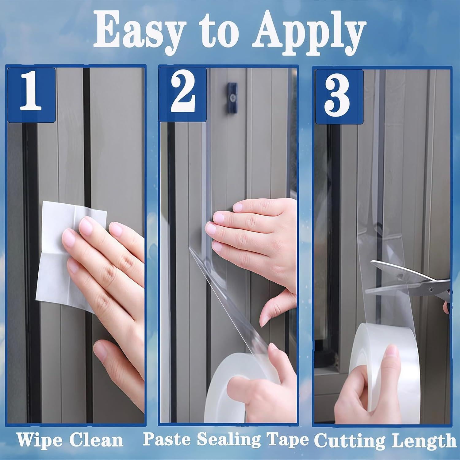 Cinta de Sellado para Ventanas WEZKYLCG 5.08 cm x 10.06 m