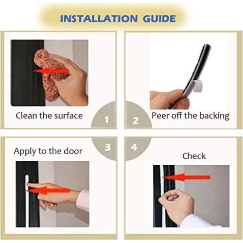 Tira de Sellado Autoadhesiva Tooperze 5.12m para Puertas y Ventanas