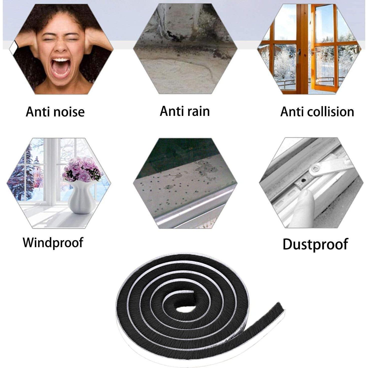 Tira de Sellado Autoadhesiva Tooperze 5.12m para Puertas y Ventanas