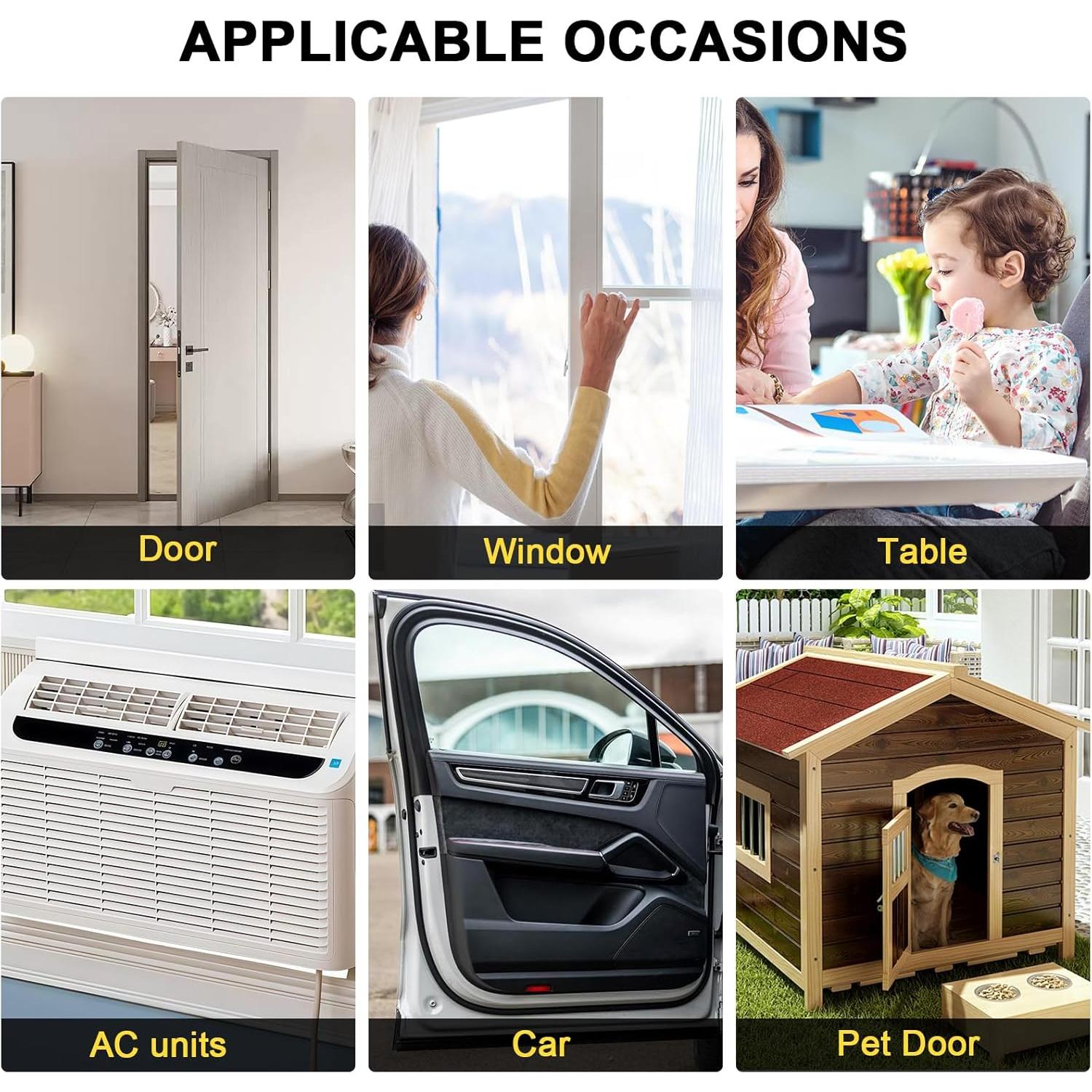 Burlete de Espuma YIMIKI 1" x 1/2" x 3m Aislante Acústico