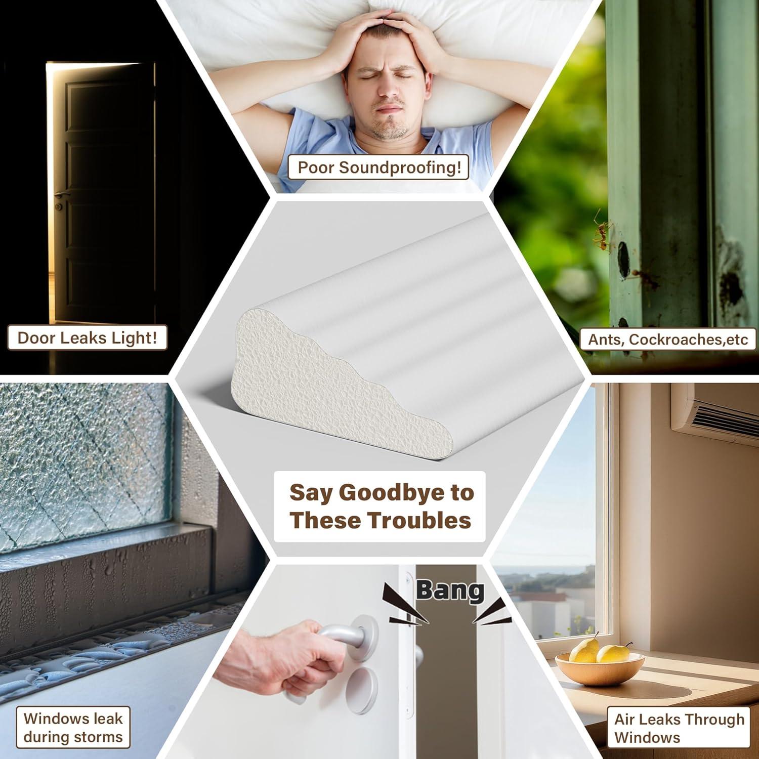 Tira de Aislamiento para Ventanas GCJUYA 3M 118 cm Blanca