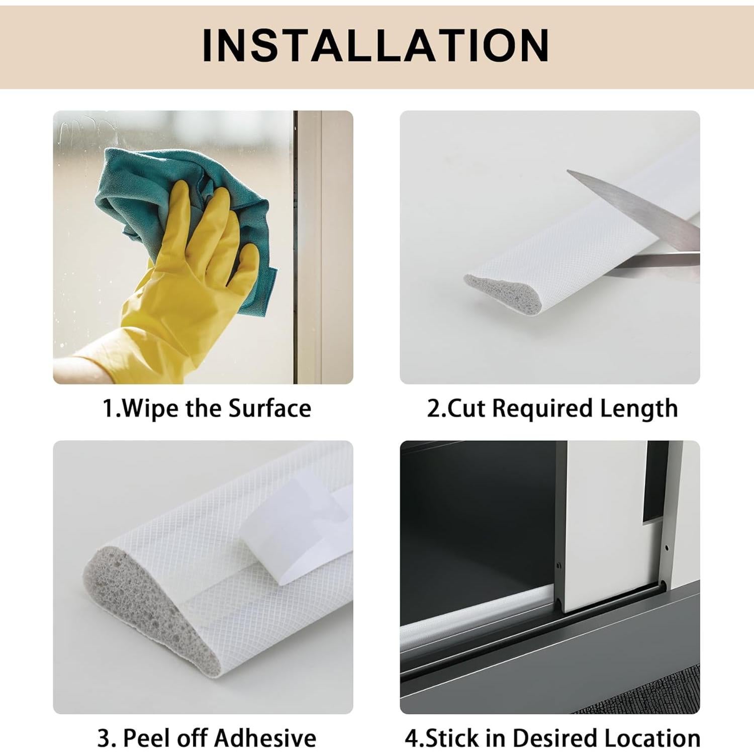 Tira de Sellado Autoadhesiva Hungbak 299.72 cm Blanca