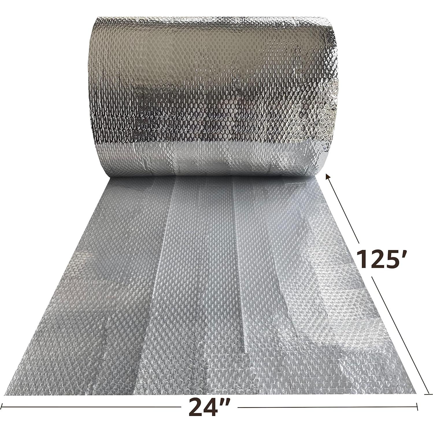 Rollo Aislante Térmico UBMOVE 61cm x 38.1m Burbuja Plata