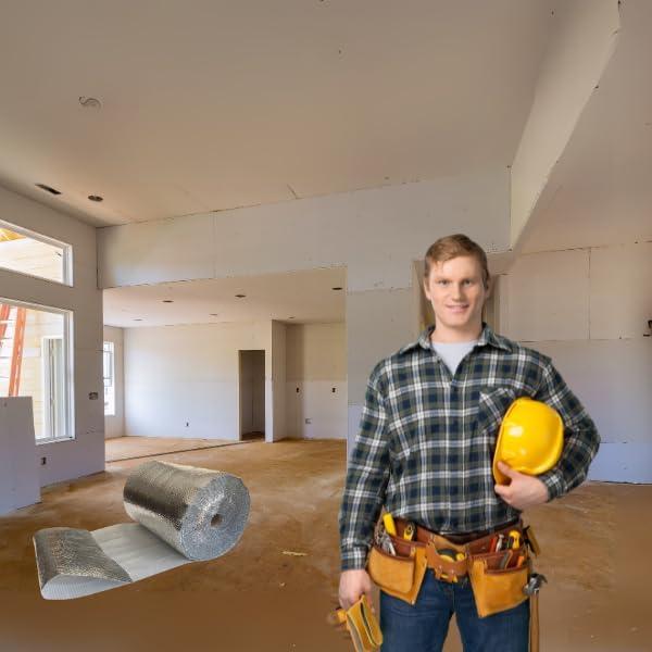 Rollo Aislante Térmico UBMOVE 61cm x 38.1m Burbuja Plata