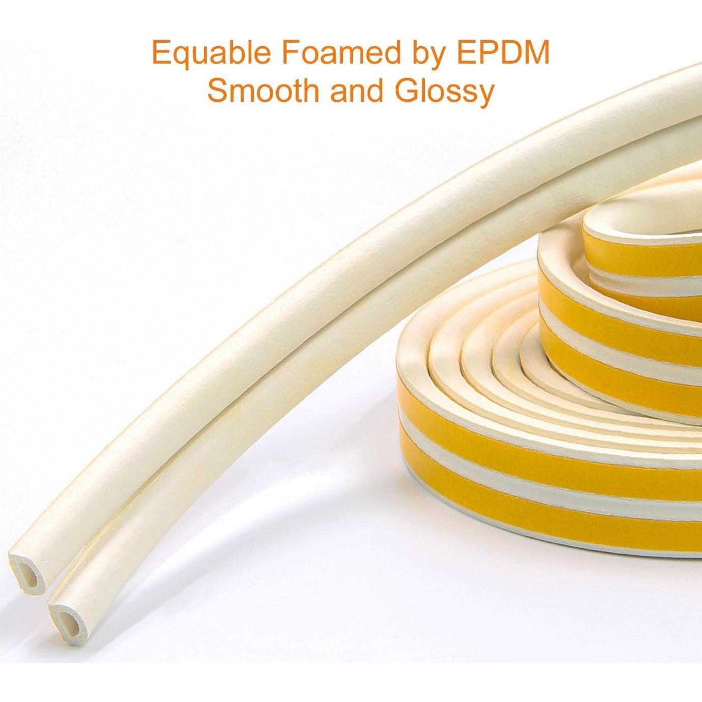 Sello de puerta PRUGNA 20 pies goma autoadhesiva blanca