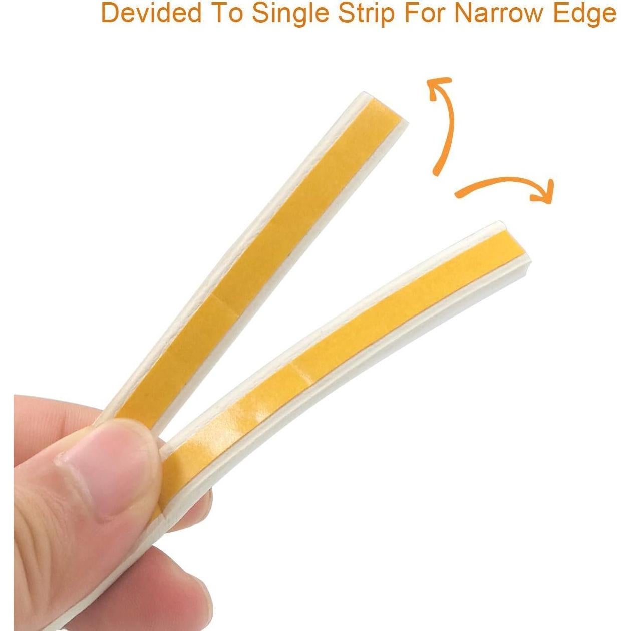 Sello de puerta PRUGNA 20 pies goma autoadhesiva blanca