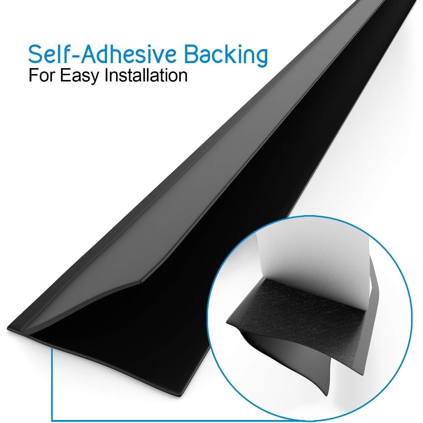 Sello de Puerta y Ventana de Silicona Trademark Hardware 6.1m Negro