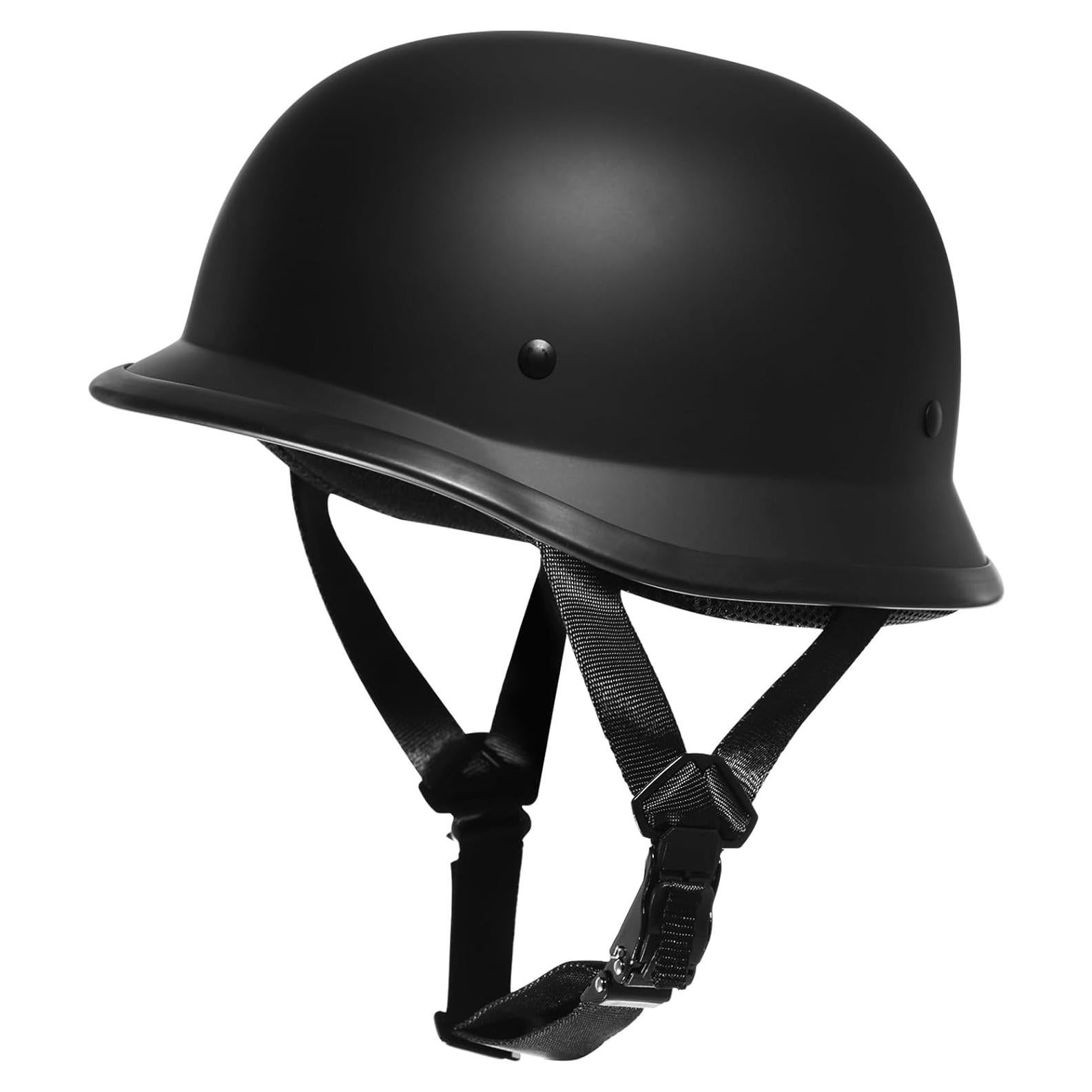 Casco TRIANGLE H02 Retro Unisex Negro Brillante