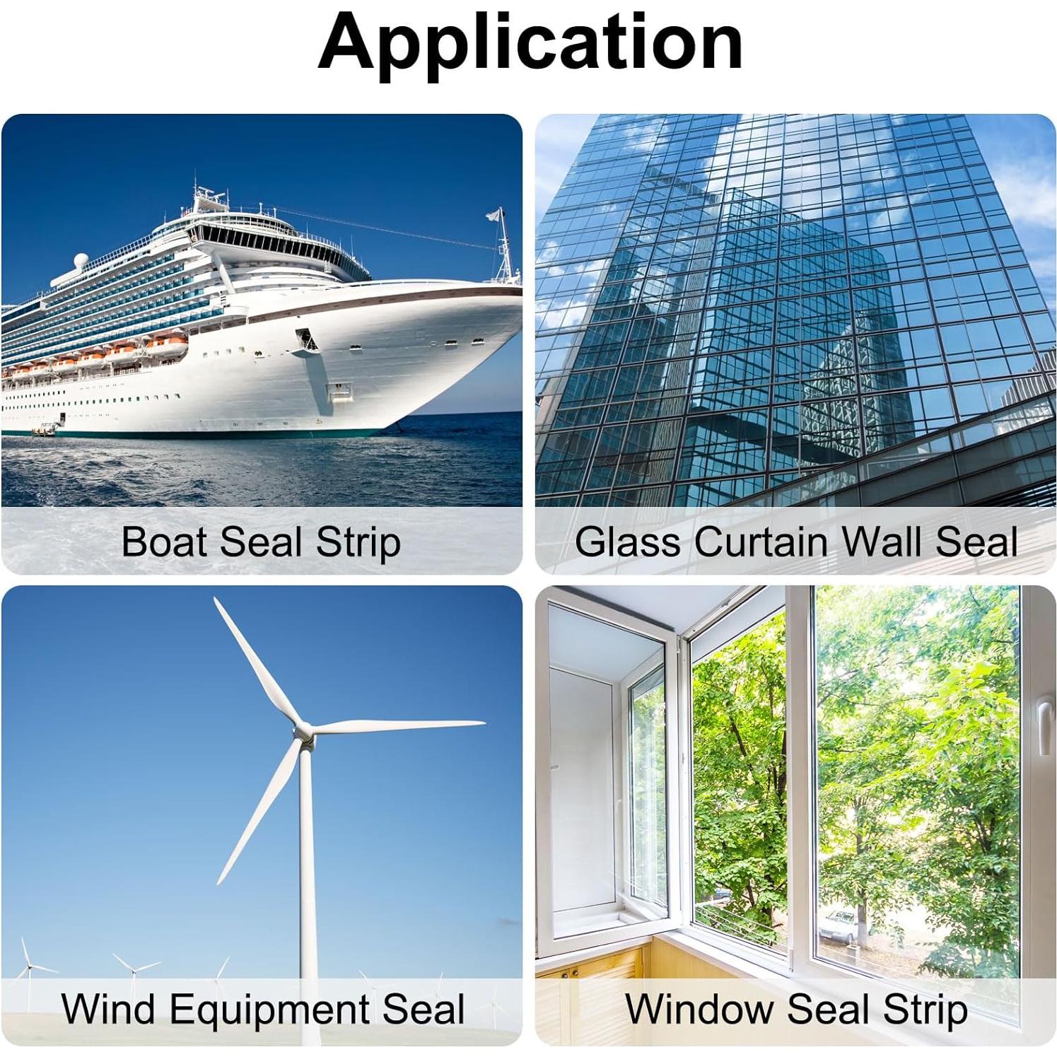 Tira de Sello Redonda Caucho Nitrilo uxcell 6mm x 3m