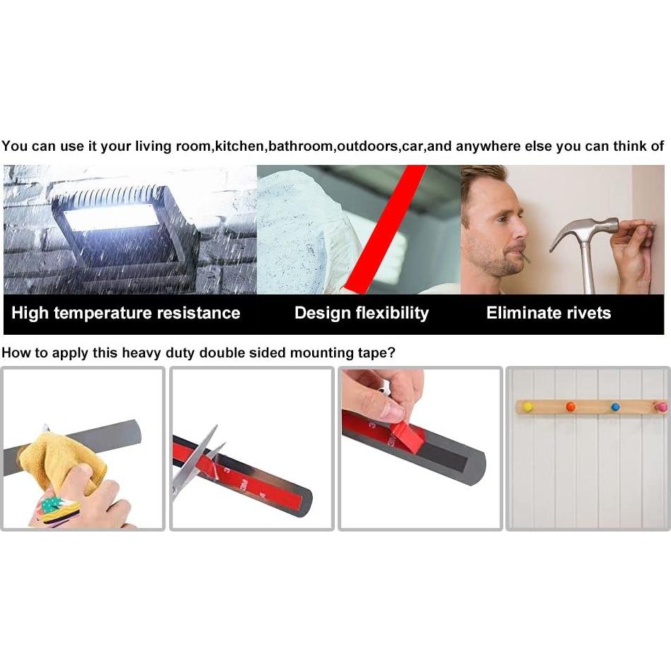 Cinta Doble Cara 3M VHB 4.72m x 6mm Impermeable