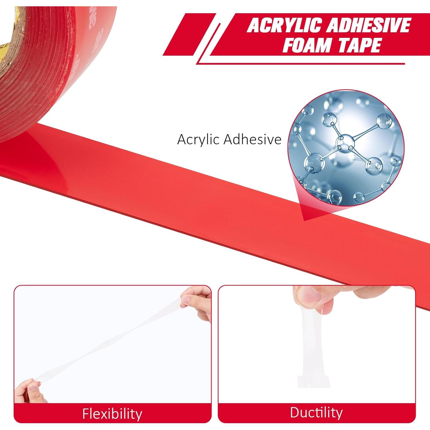 Cinta VHB 3M 4905 Doble Cara 1.27cm x 4.69m Transparente