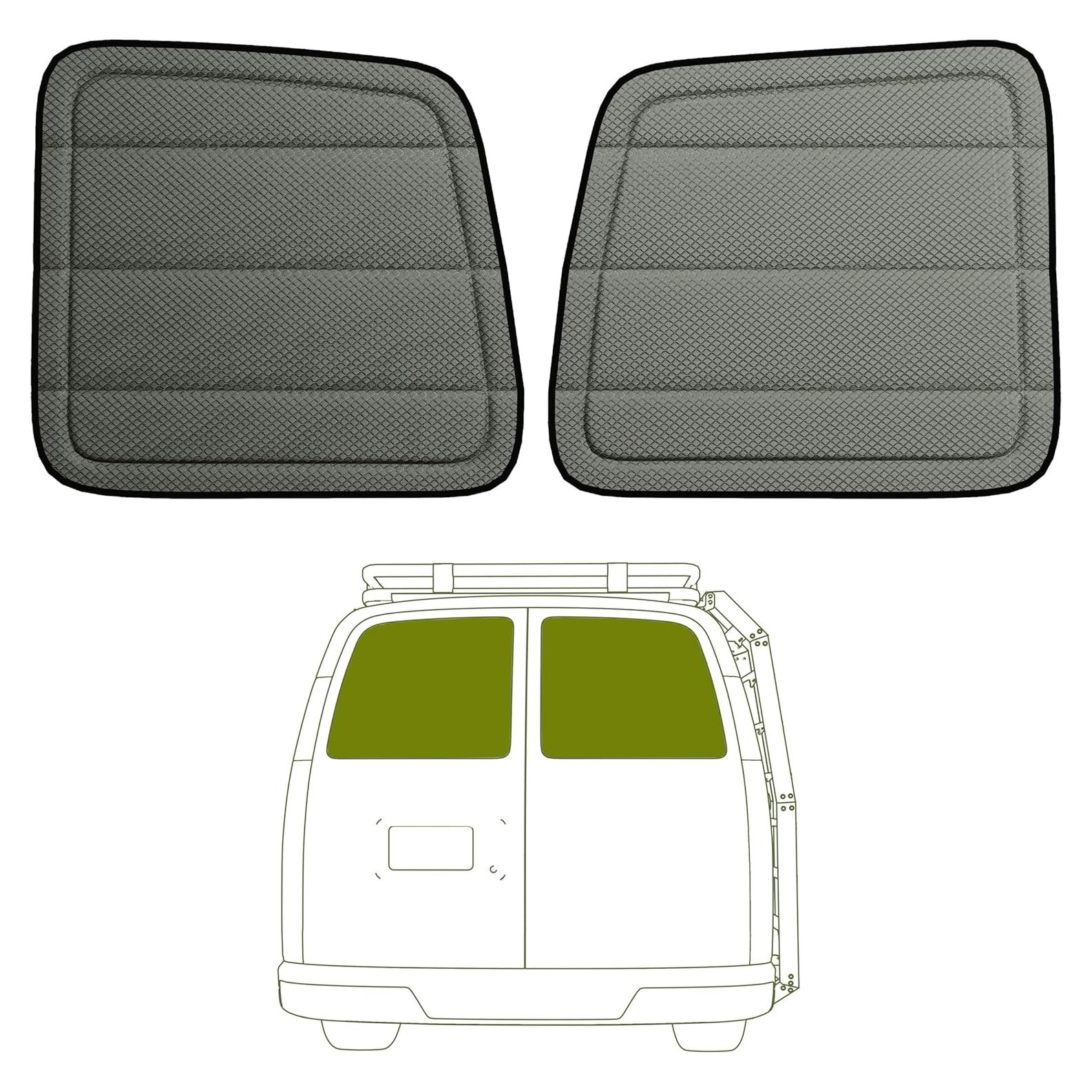 Cubiertas de Ventana Aisladas Magnéticas VANNCAMP para Chevy Express/GMC Savana