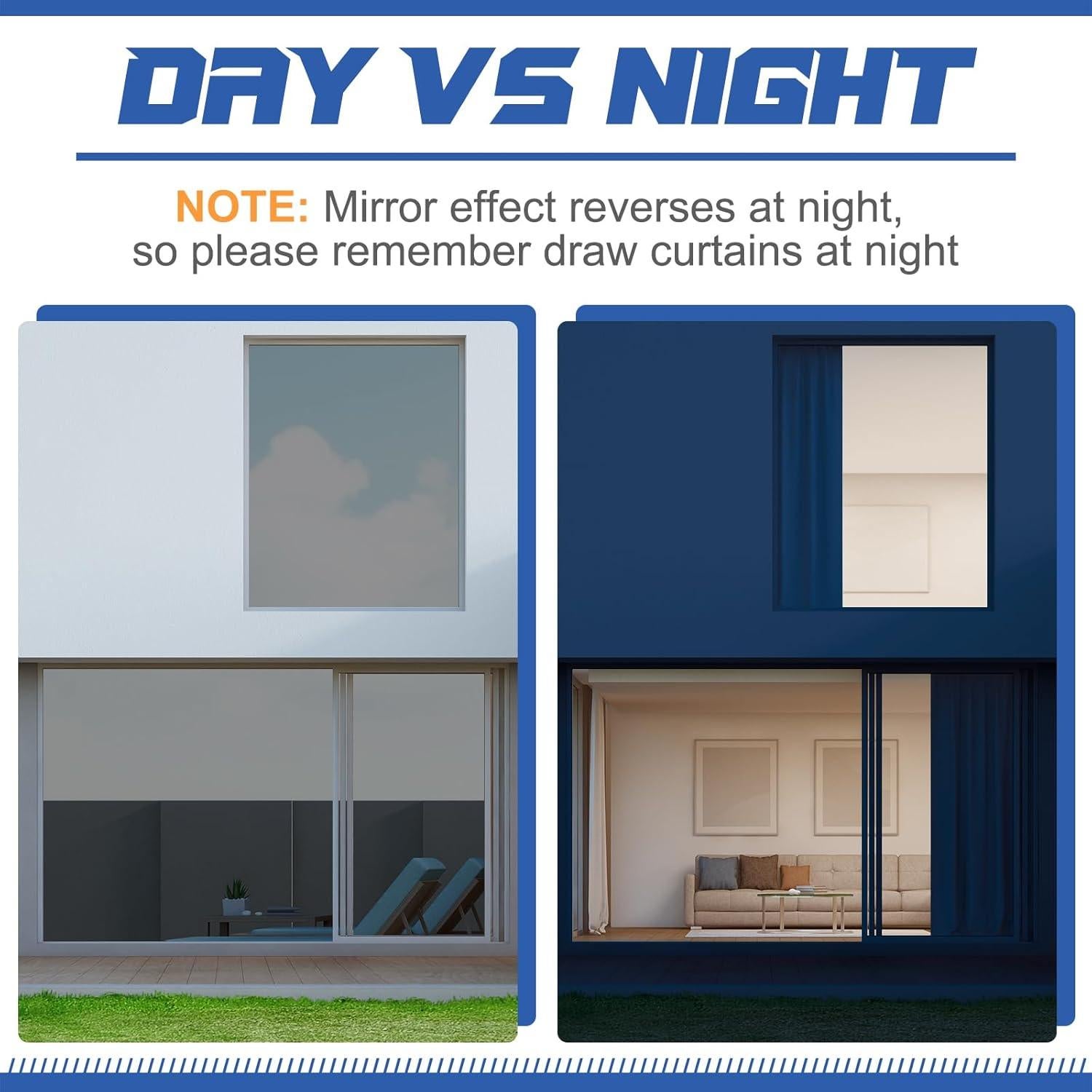 Película Tintada de Ventana Reflectante Pushglossy 121.9x792.5cm