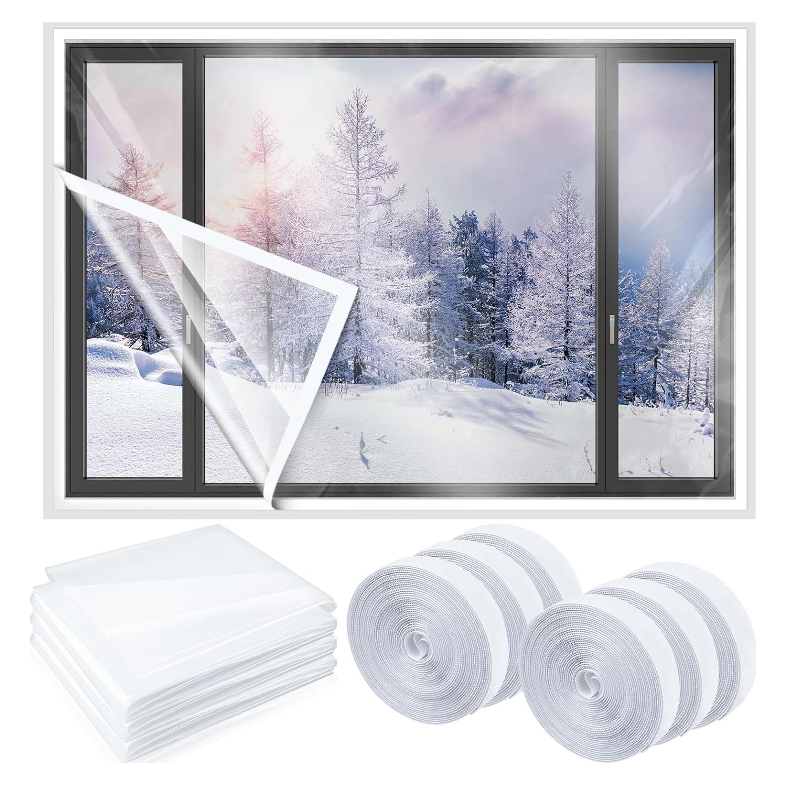 Kit Aislamiento Ventanas Plástico Beeveer 75x79 Pulgadas