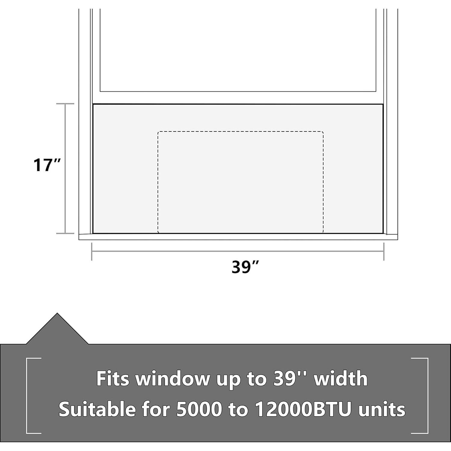 Panel Aislante de Espuma BJADE'S para Aire Acondicionado Ventana