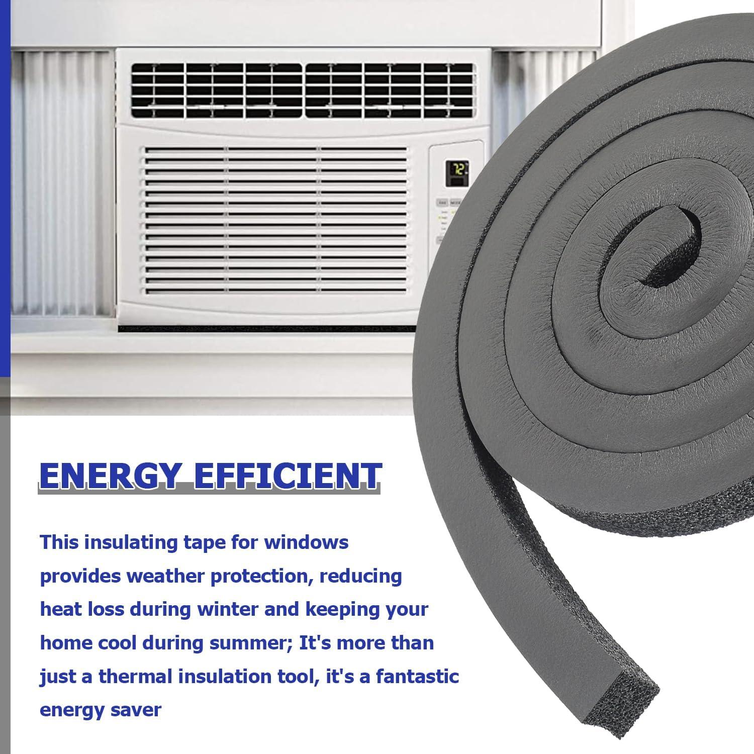 Tira de Aislamiento de Espuma BOJACK 2 Rollos 1x1" No Adhesiva