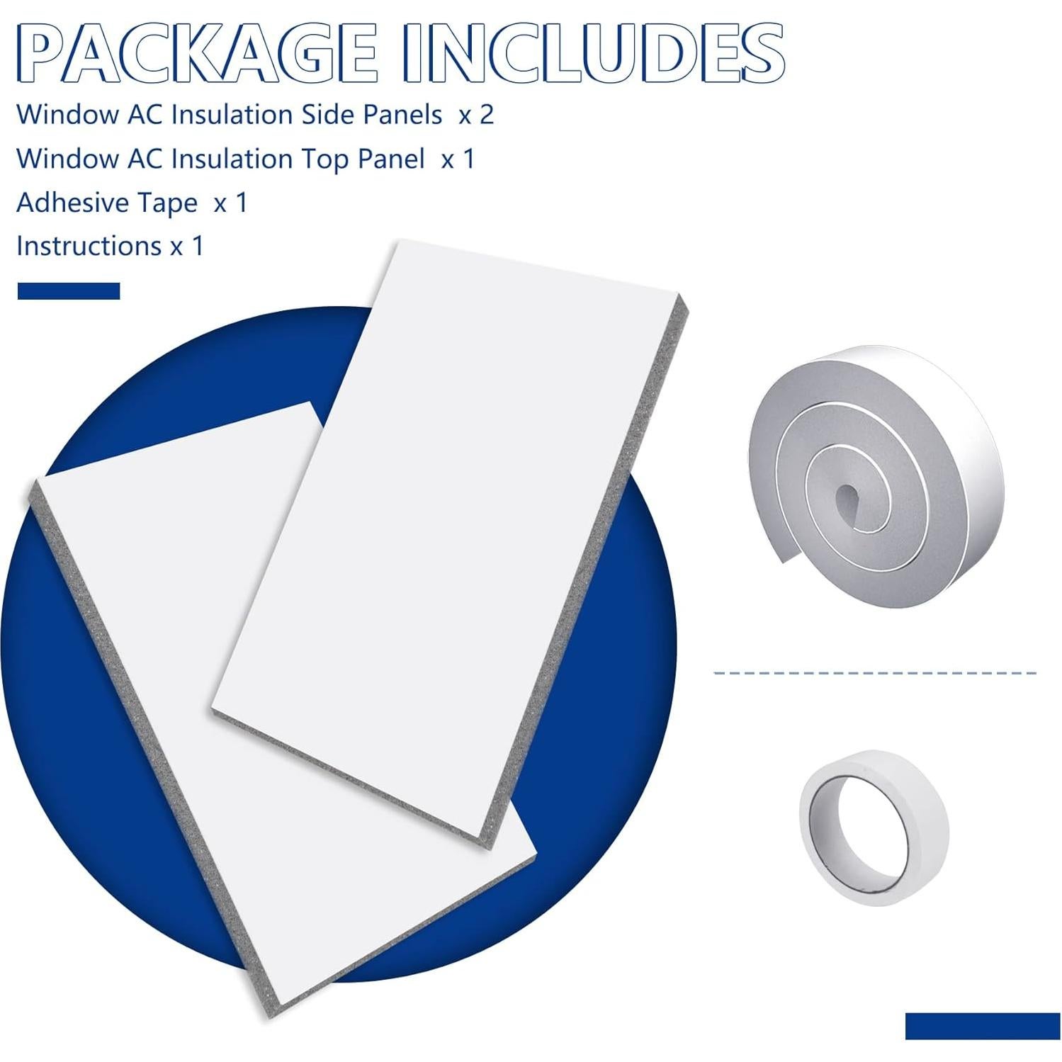 Paneles Aislantes para Aire Acondicionado Wintcomfort 43.2x22.9cm