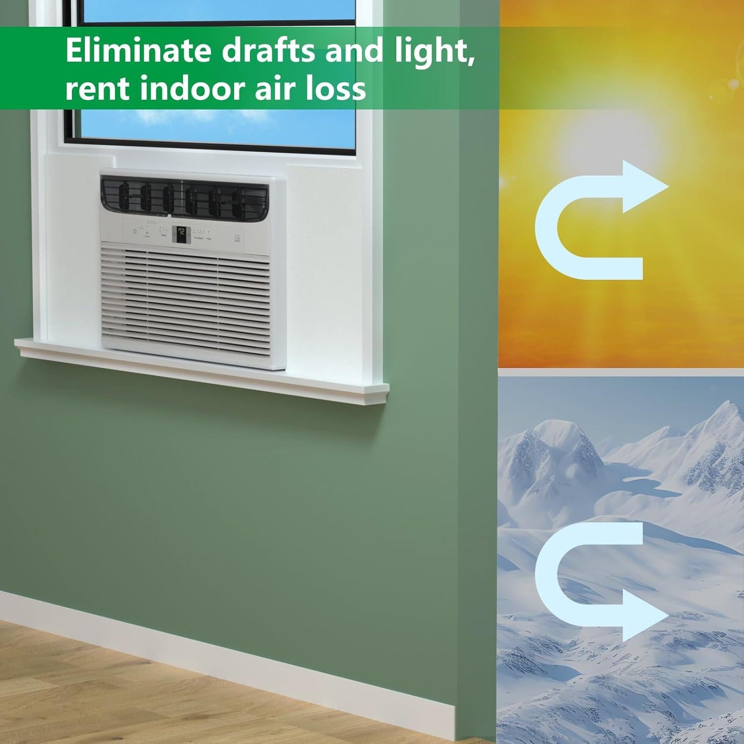 Panel Aislante para Aire Acondicionado ZENGSHI 2 Piezas 43x25 cm