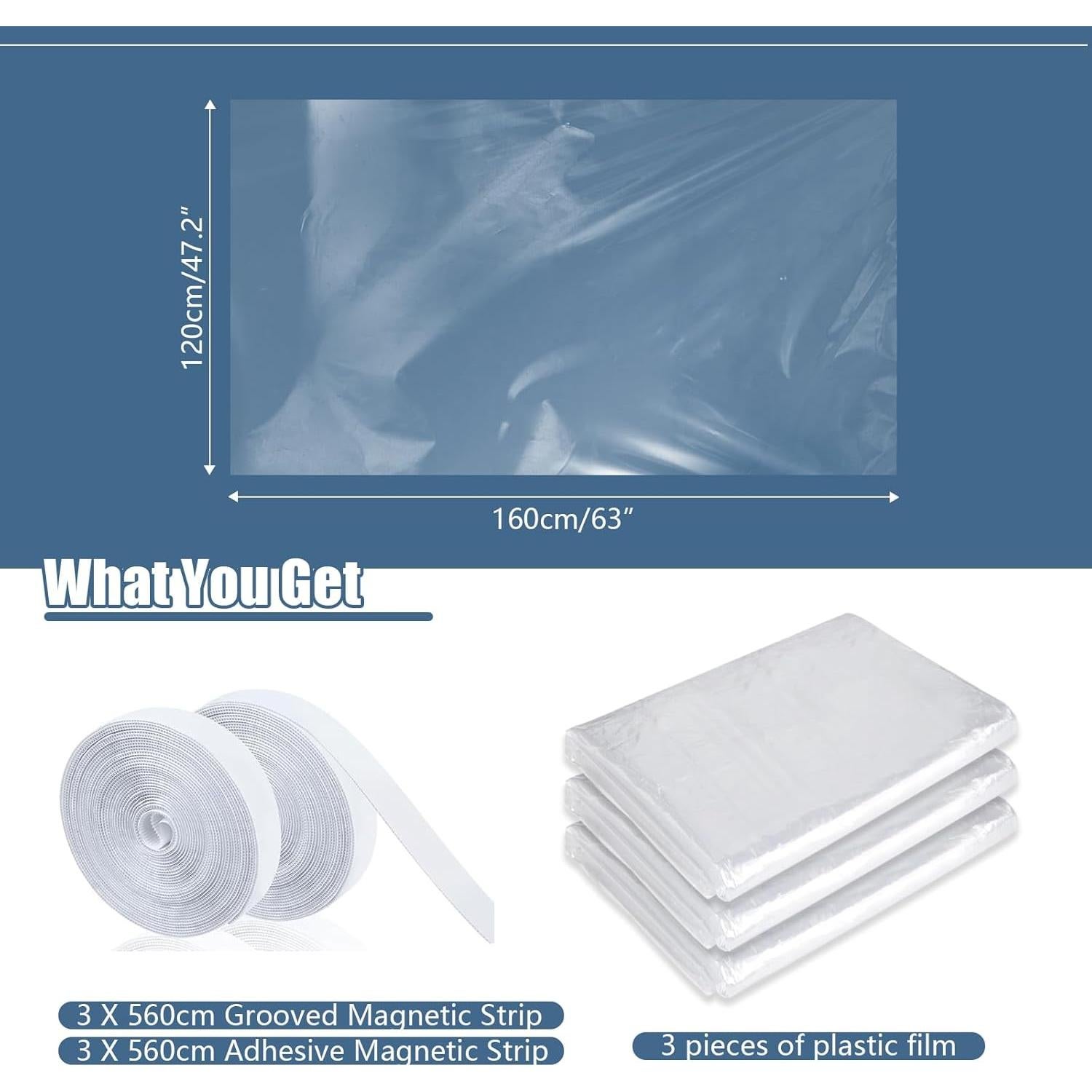 Kit Aislamiento de Ventana Shackcom 3 Piezas 120x160 cm PVC