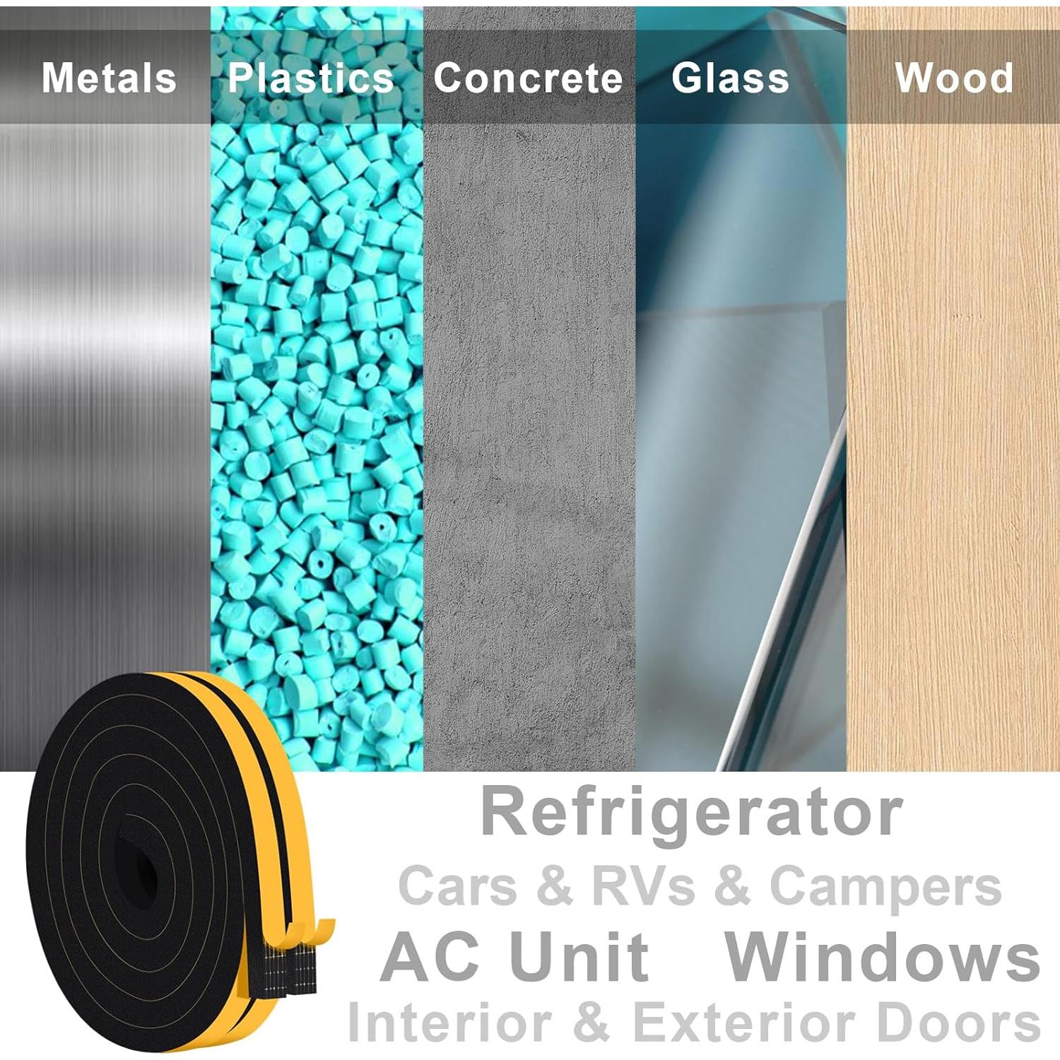 Cinta de Aislamiento Acústico Trisiki 1.27cm x 7.92m Negra