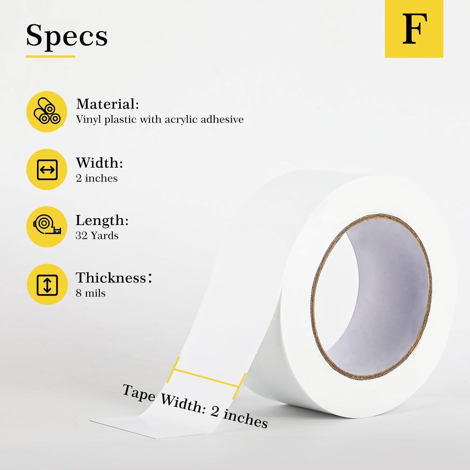 Cinta de Sellado para Ventanas fowong 5 cm x 30 m Blanca