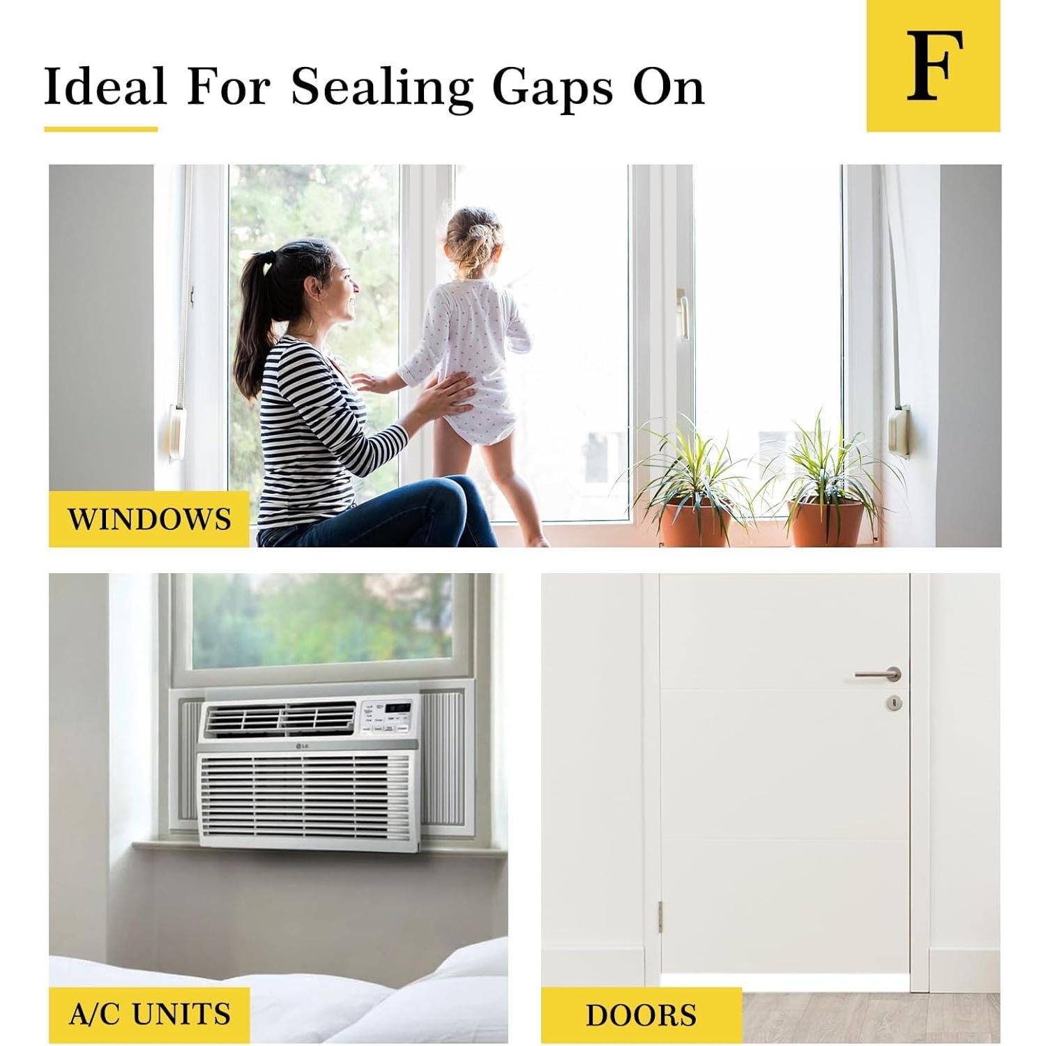 Cinta de Sellado para Ventanas fowong 5 cm x 30 m Blanca