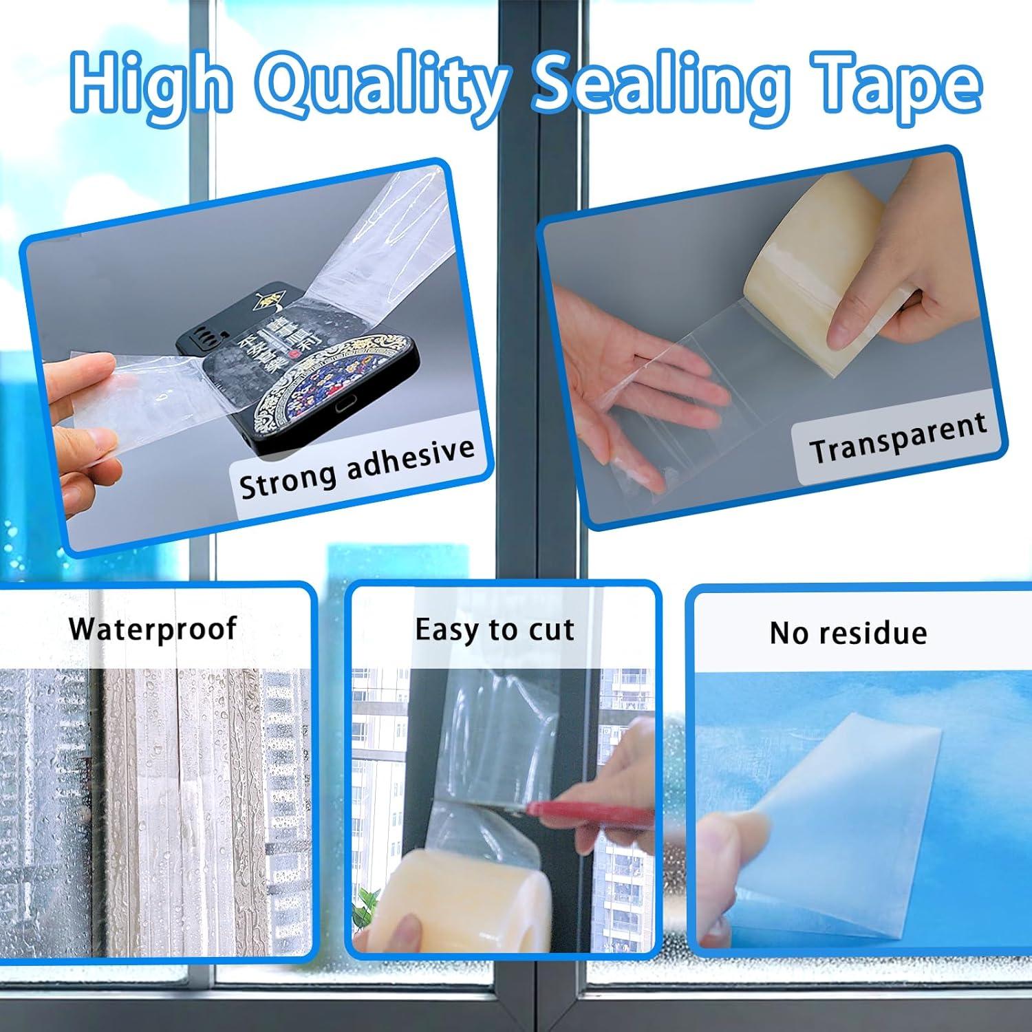 Cinta de Sellado de Ventanas Wensskku 7.62 cm x 50.29 m Transparente