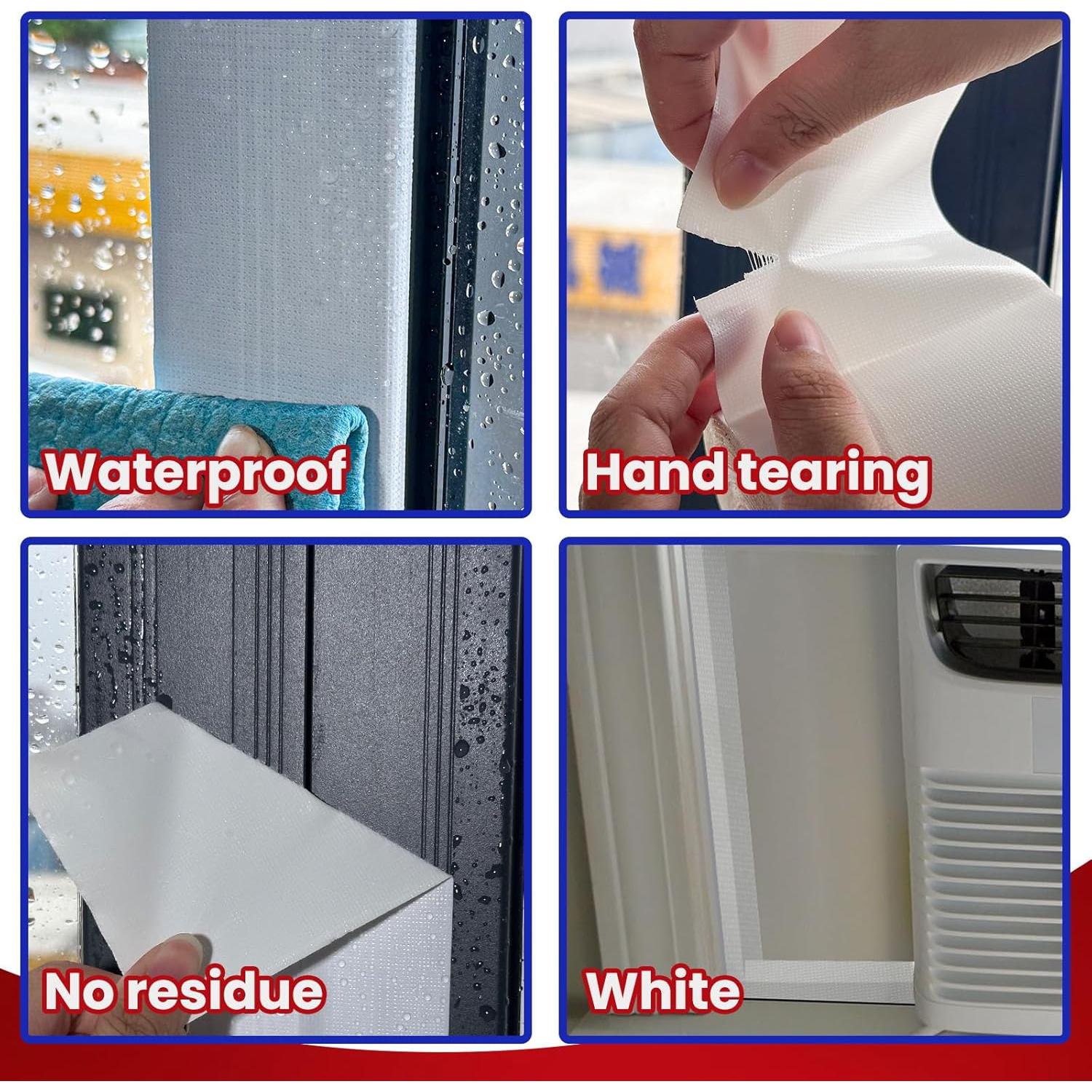 Cinta de Sellado de Ventanas Birllaid Blanca 30.18 m Impermeable