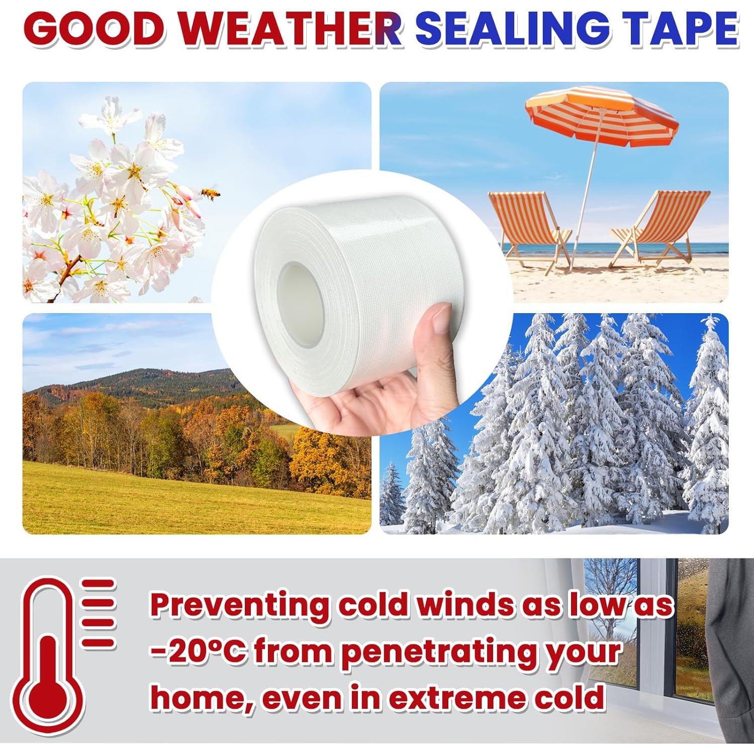 Cinta de Sellado de Ventanas Birllaid Blanca 30.18 m Impermeable