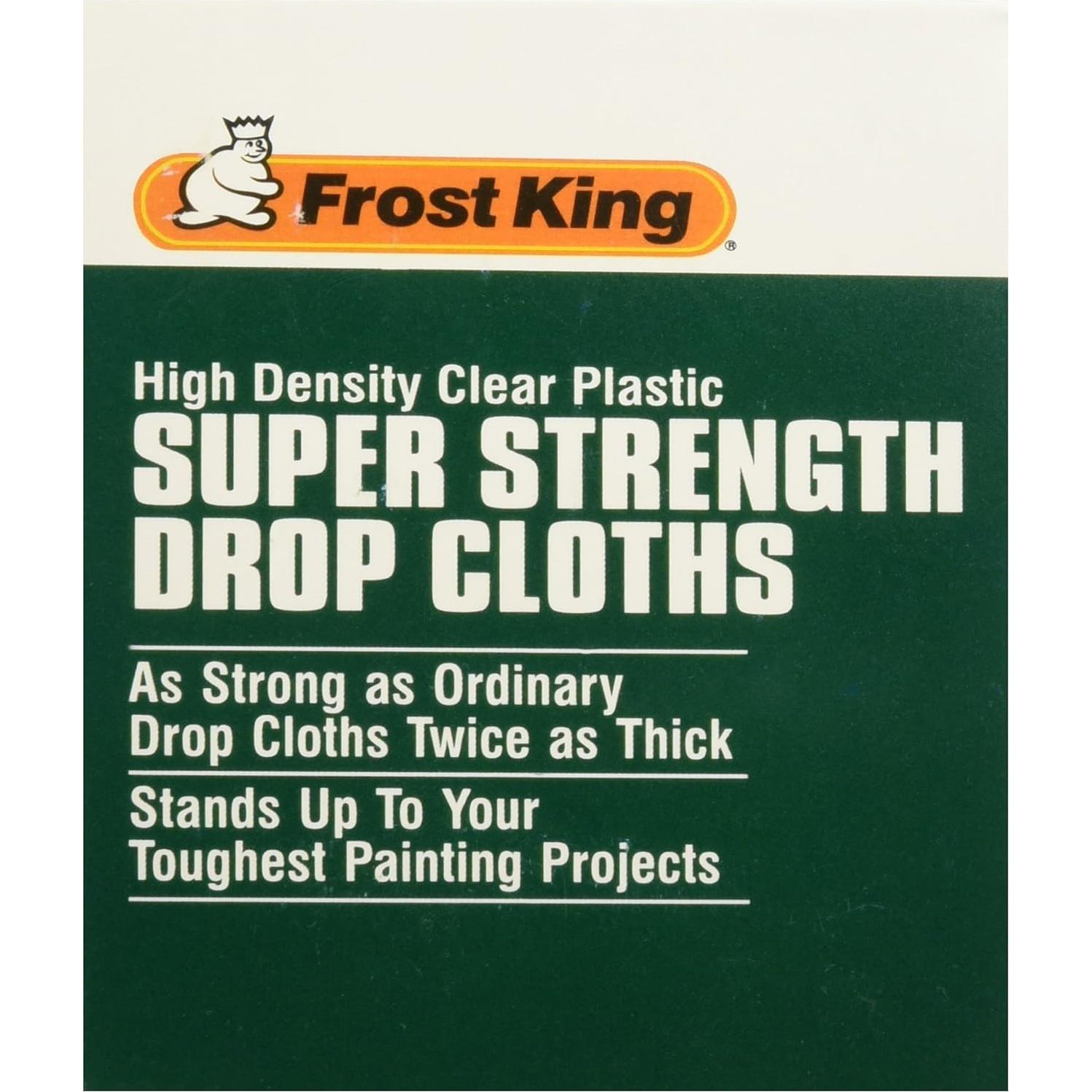 Trapos de Pintura Frost King P470 2.74x3.66m Plástico Claro