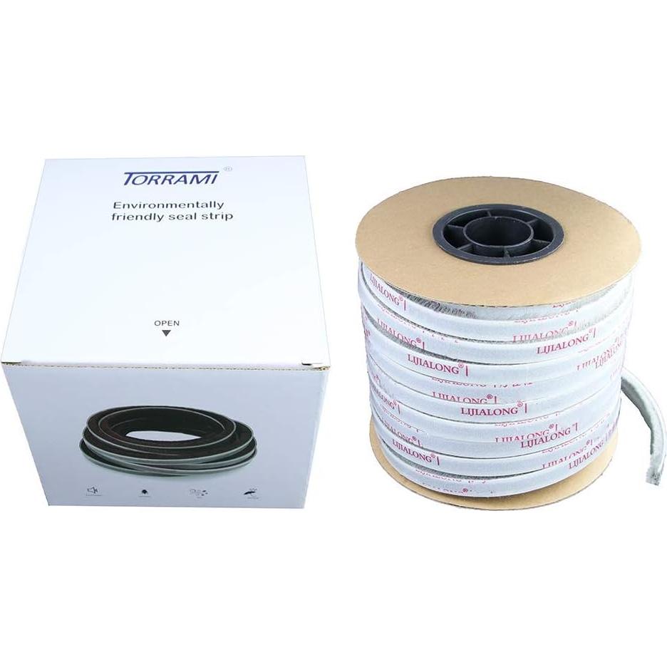 Sellado de Felpa TORRAMI 27.43m Aislamiento Acústico Gris