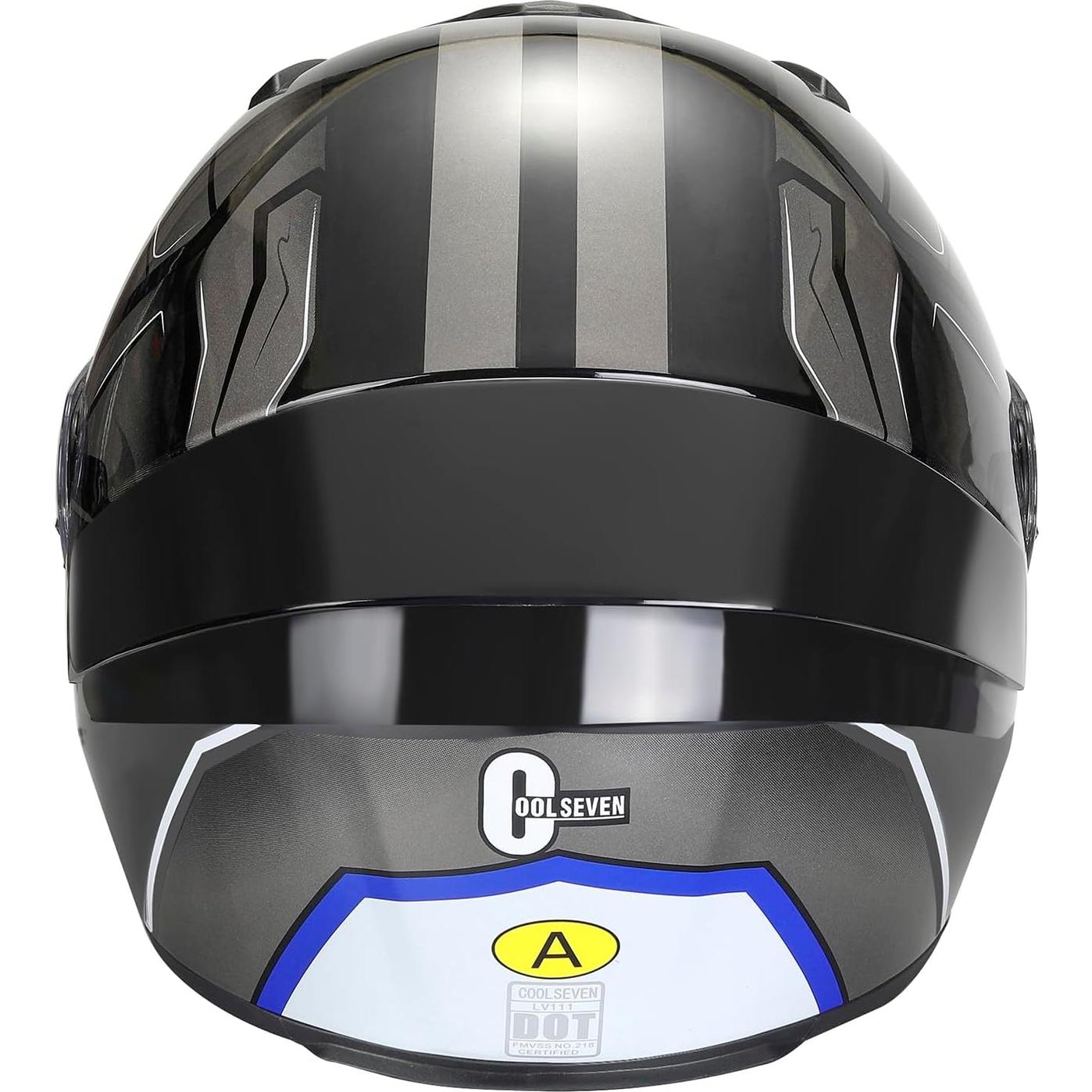 Casco de motocicleta Deflife LV111 cara completa unisex 1.30 kg