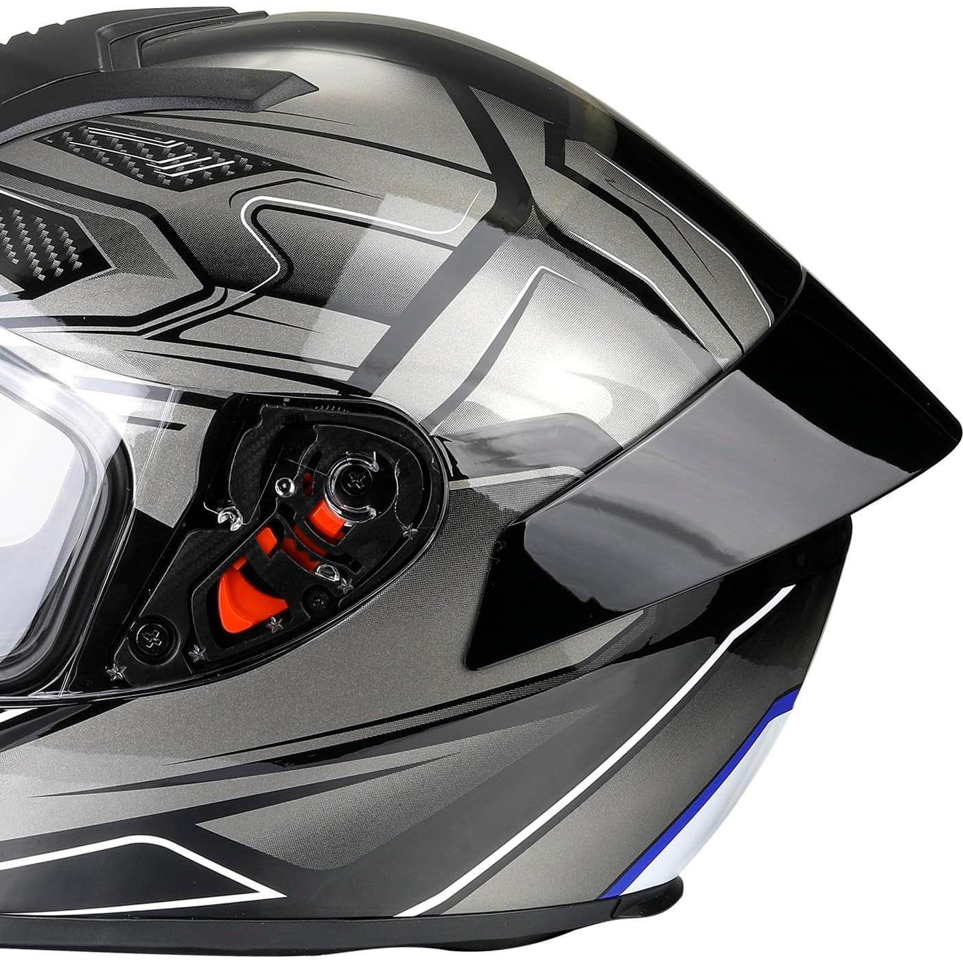 Casco de motocicleta Deflife LV111 cara completa unisex 1.30 kg