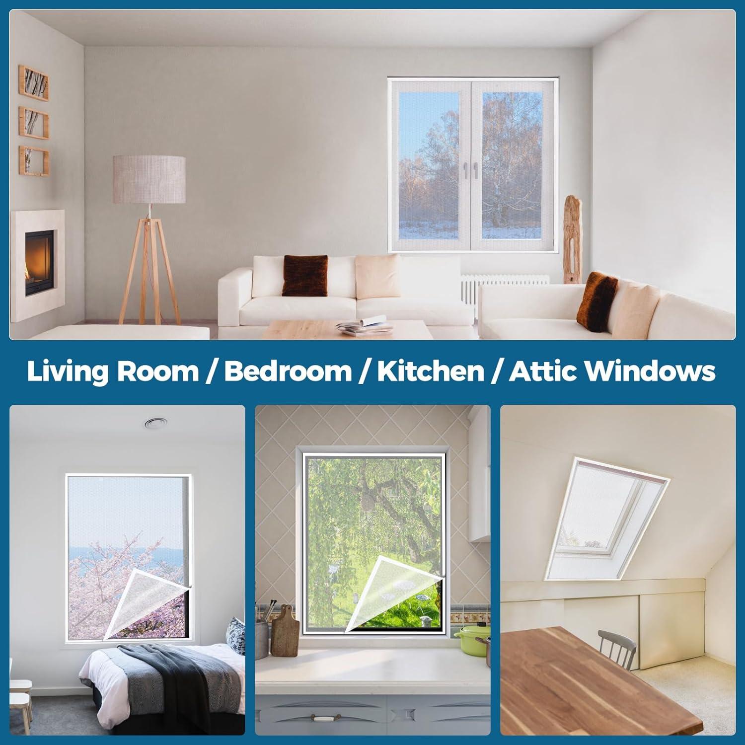 Cortina Aislante Térmica Augblinds 46x62 Pulgadas para Ventanas