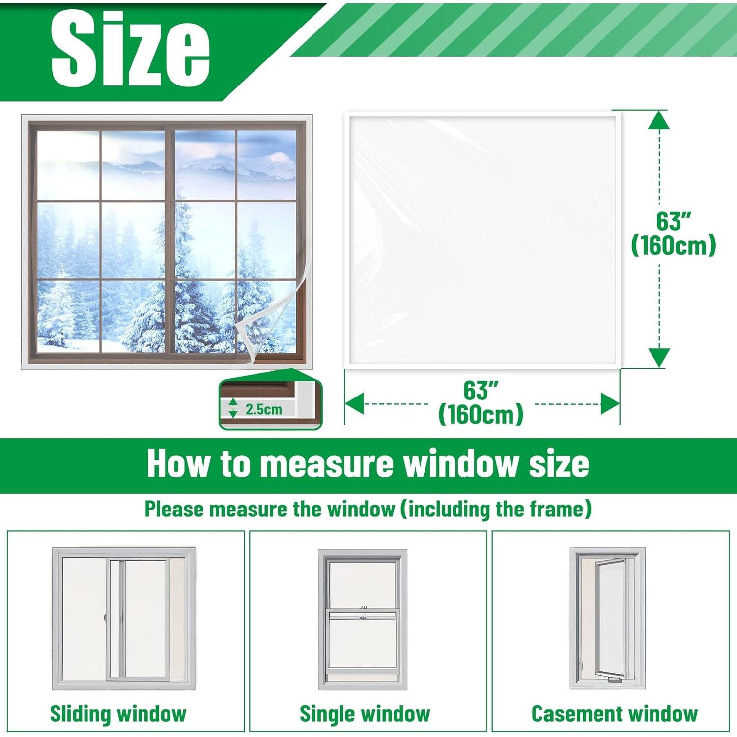 Kit de Aislamiento de Ventanas Forestchill 160x160cm Reutilizable