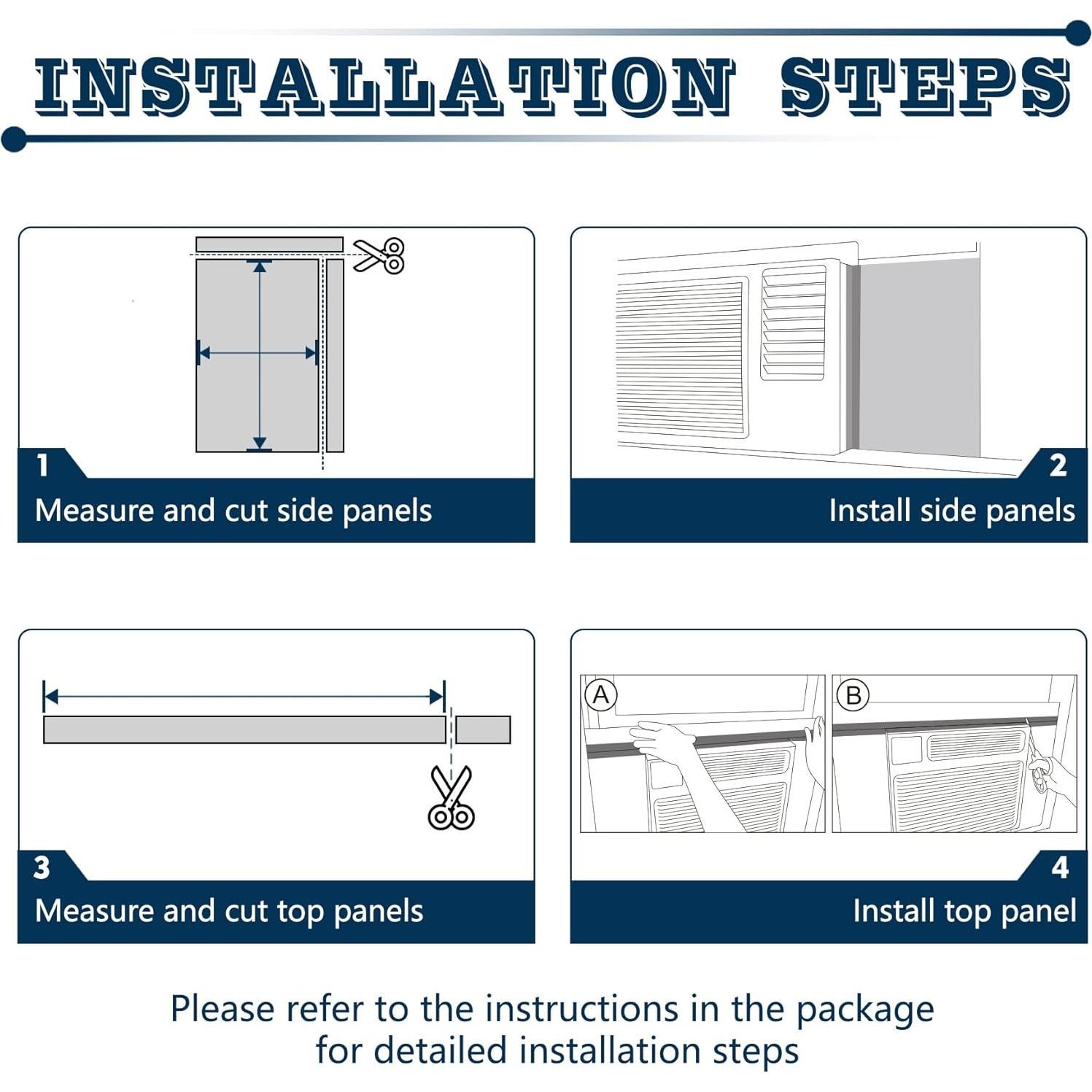 Paneles Aislantes de Espuma para Aire Acondicionado 43x22 cm